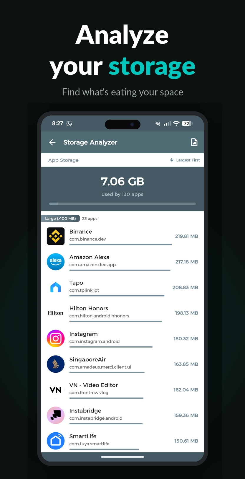 اسکرین شات 3 برنامه App Manager – Manage Your Apps