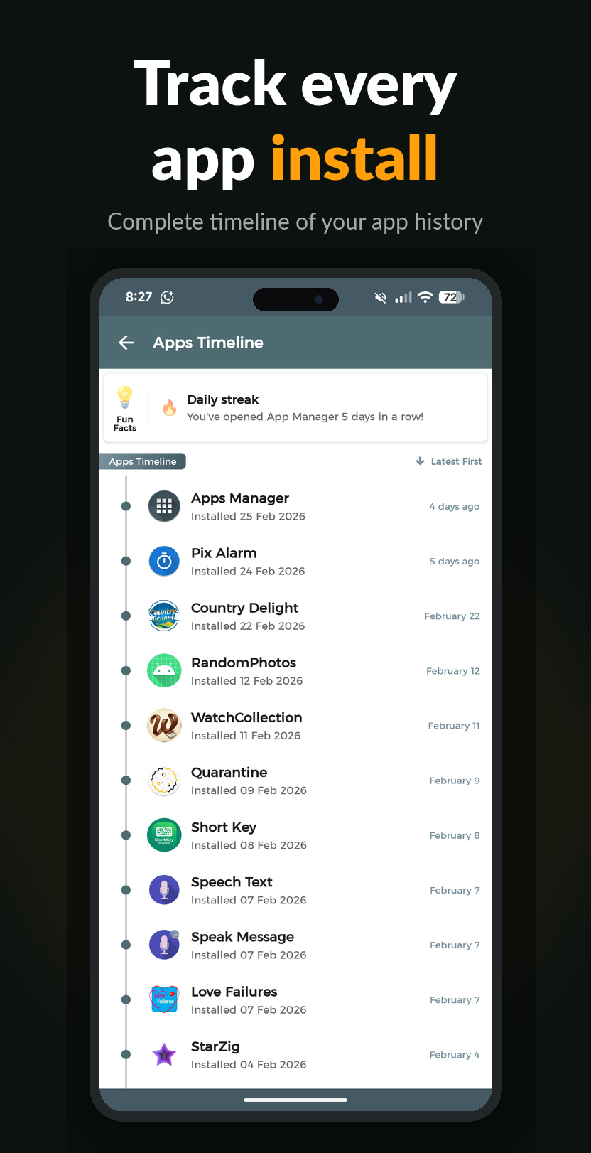اسکرین شات 4 برنامه App Manager – Manage Your Apps