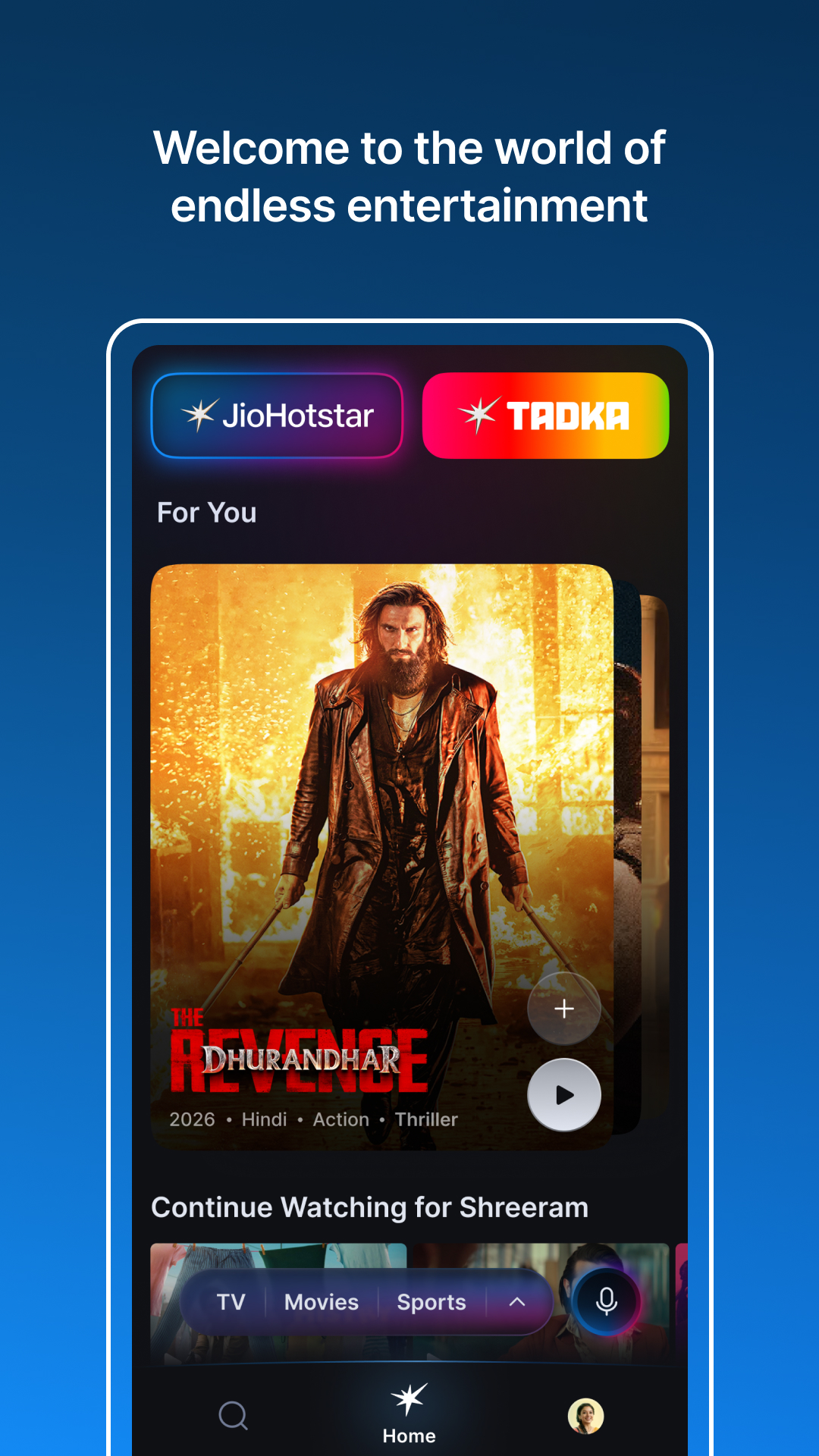 اسکرین شات 1 برنامه JioHotstar