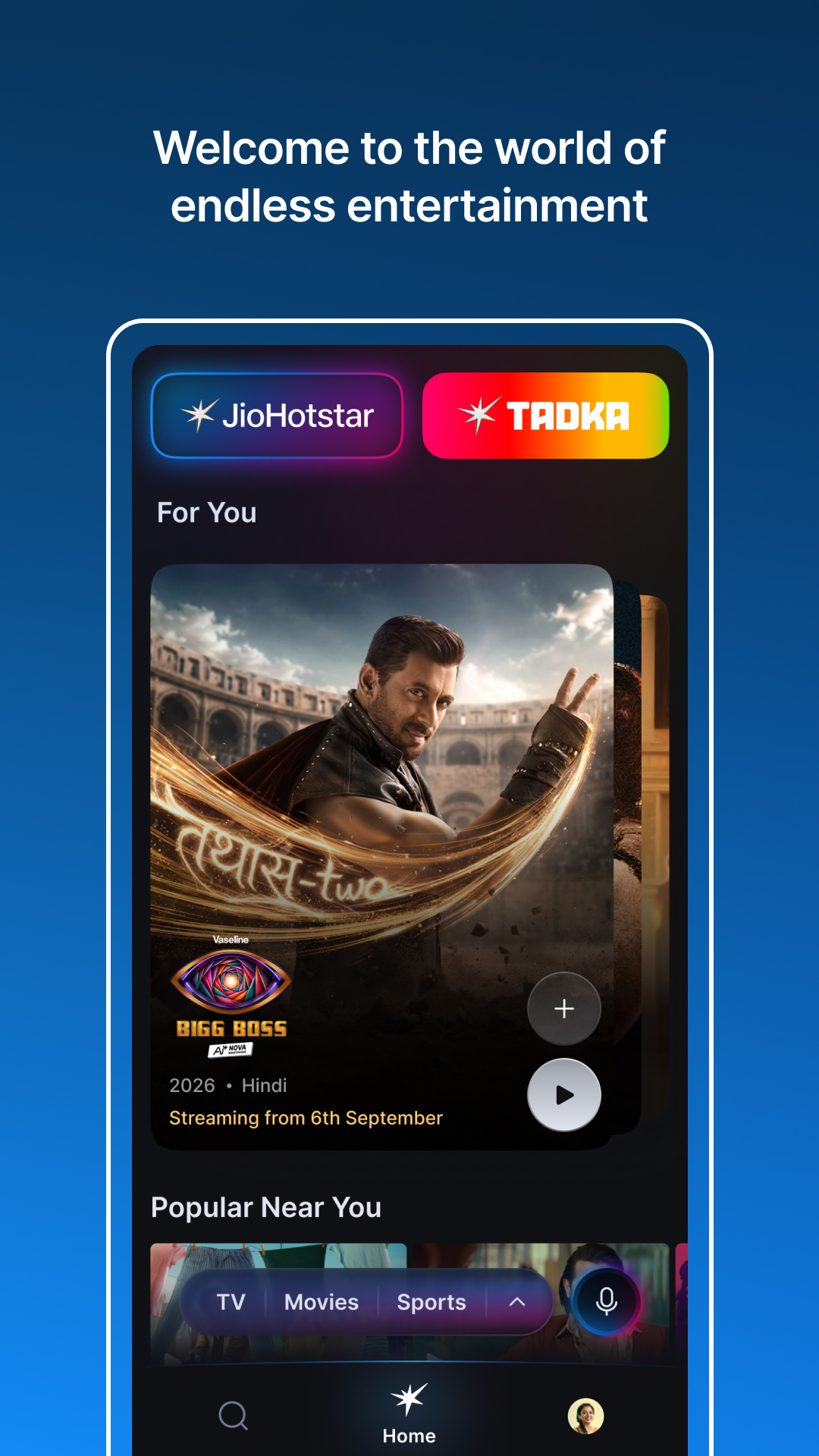 اسکرین شات 1 برنامه JioHotstar