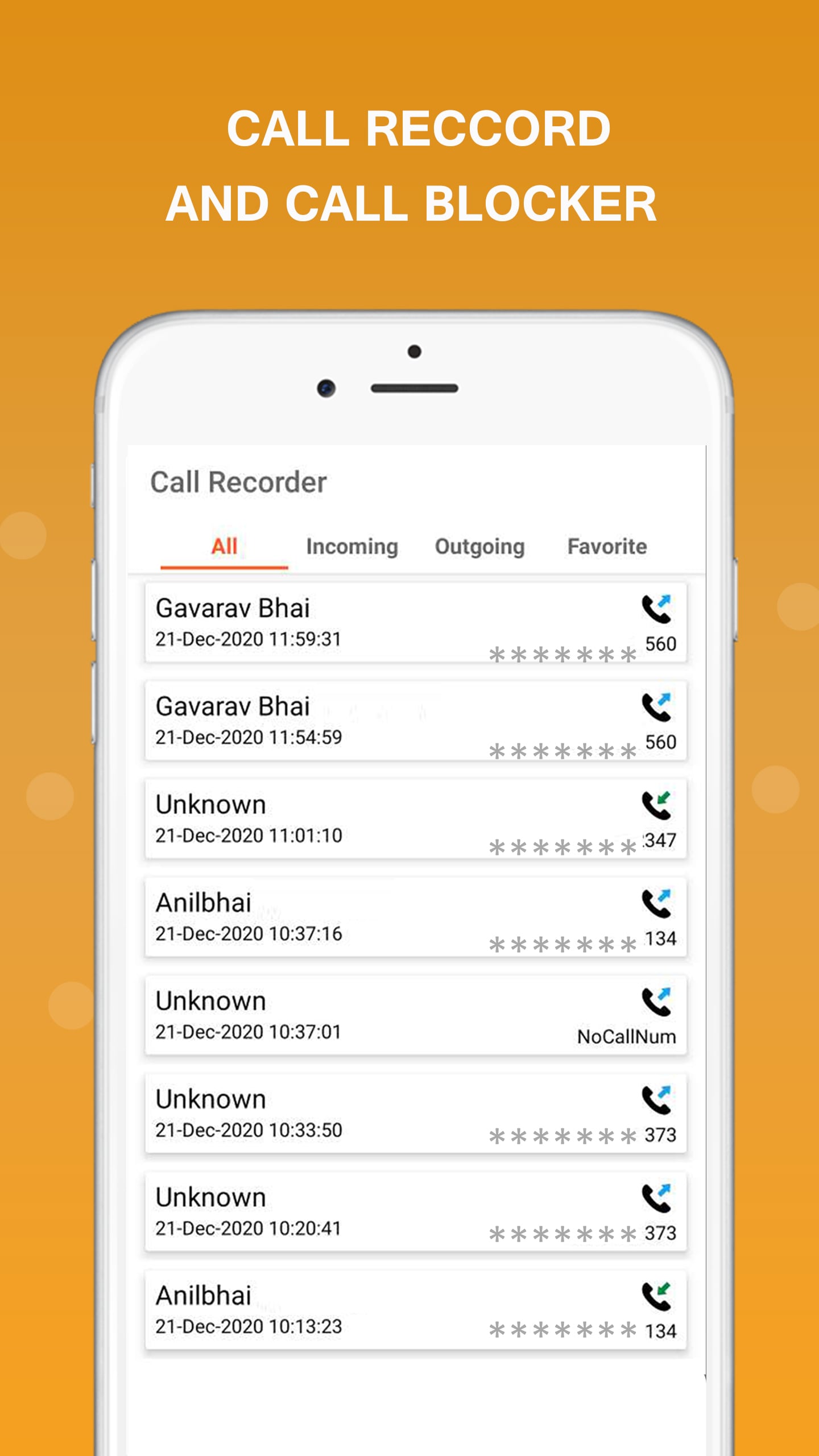 اسکرین شات 4 برنامه Call Recorder & Call Blocker