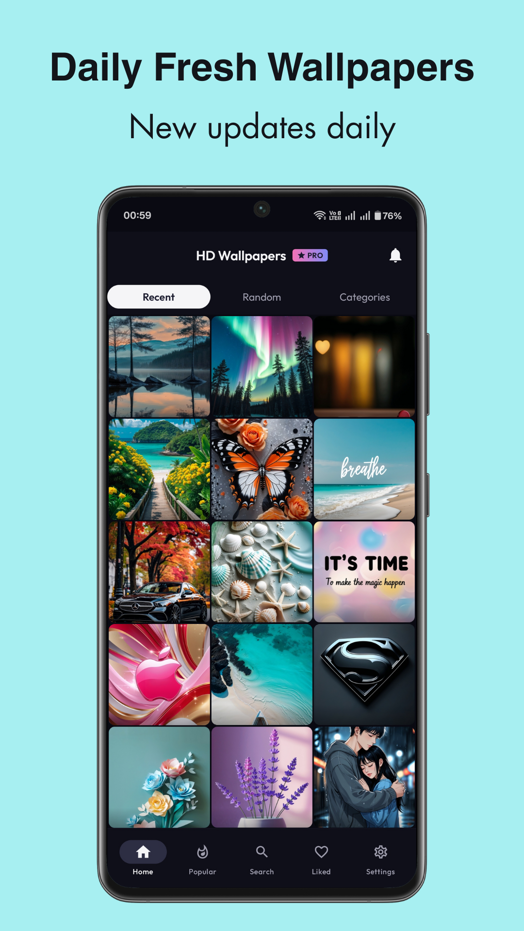 اسکرین شات 7 برنامه Wallpapers 4K & Live Changer