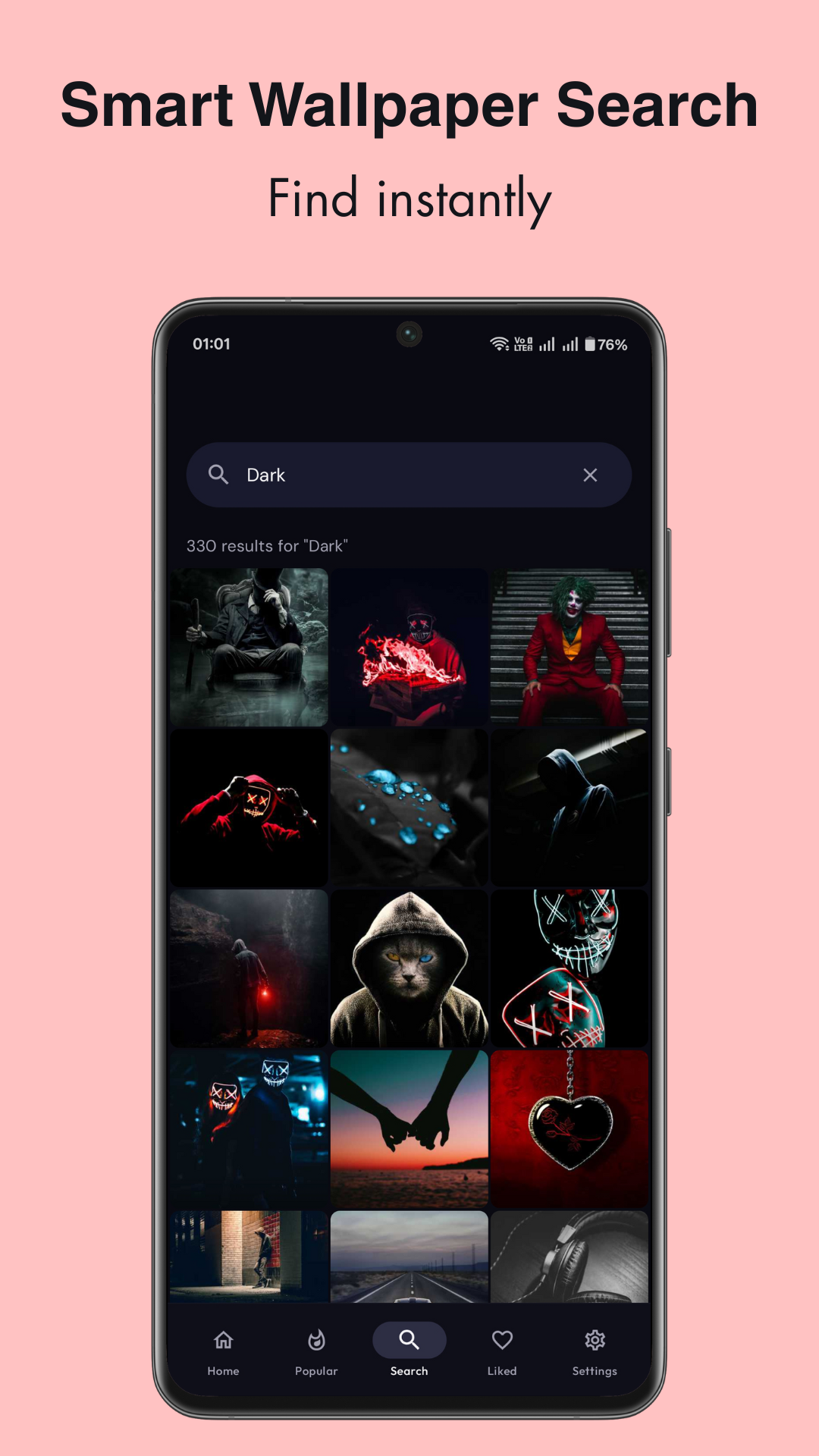 اسکرین شات 3 برنامه Wallpapers 4K & Live Changer