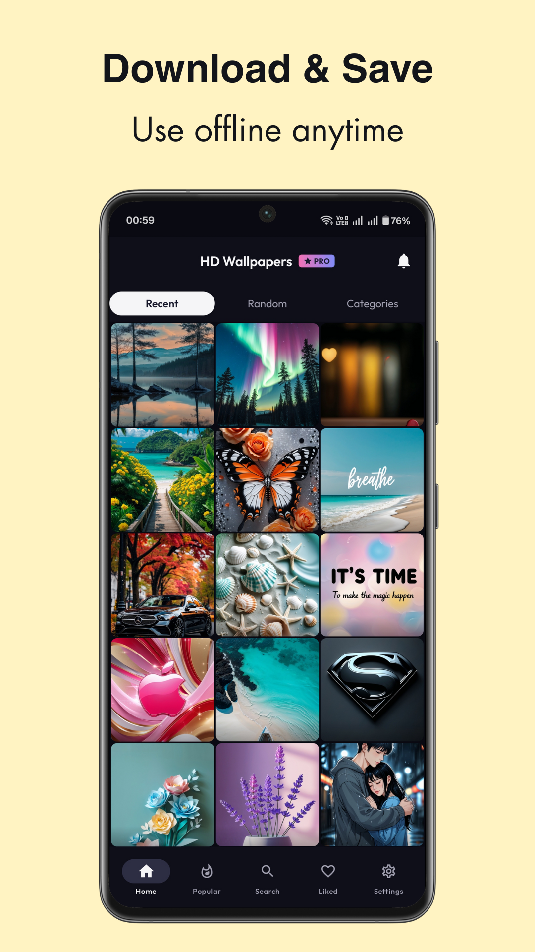 اسکرین شات 8 برنامه Wallpapers 4K & Live Changer