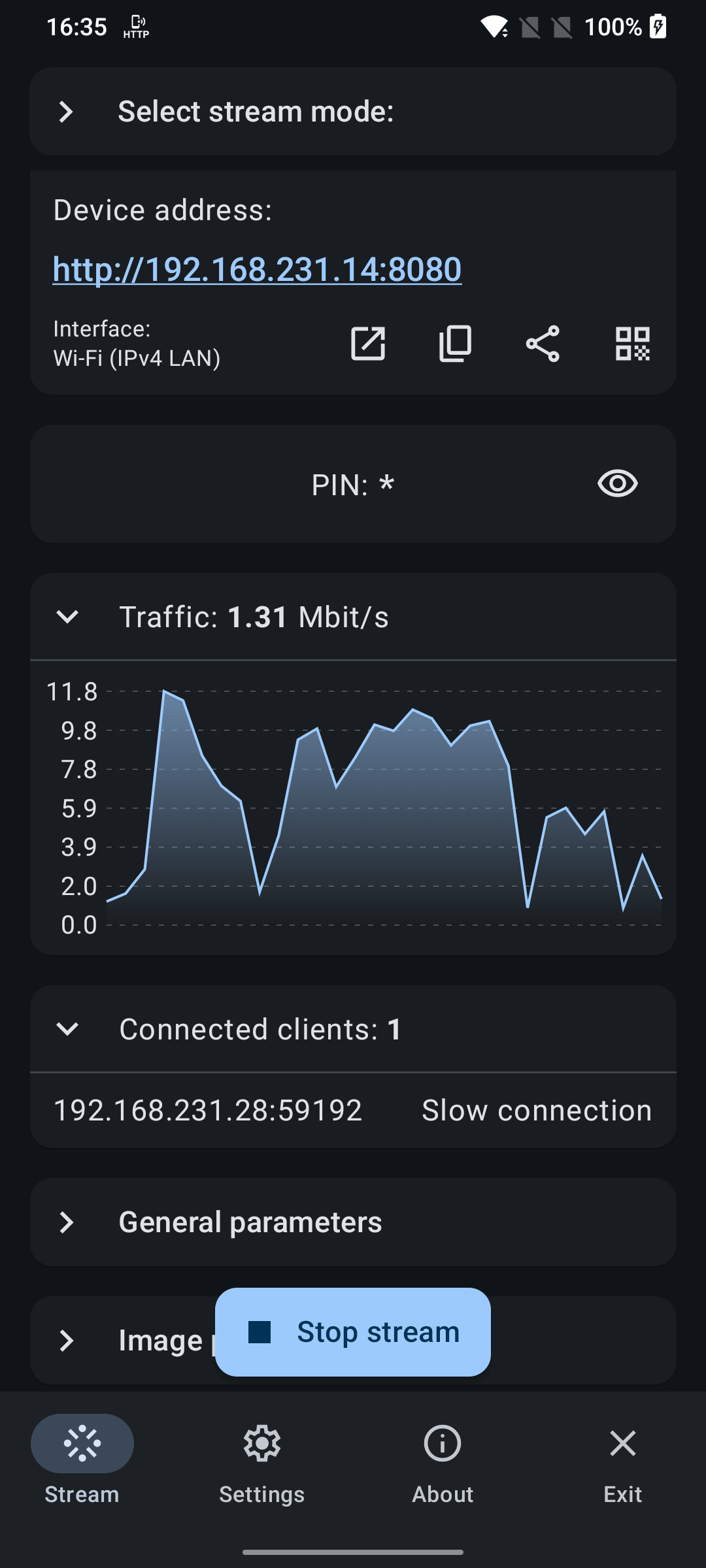 اسکرین شات 2 برنامه ScreenStream