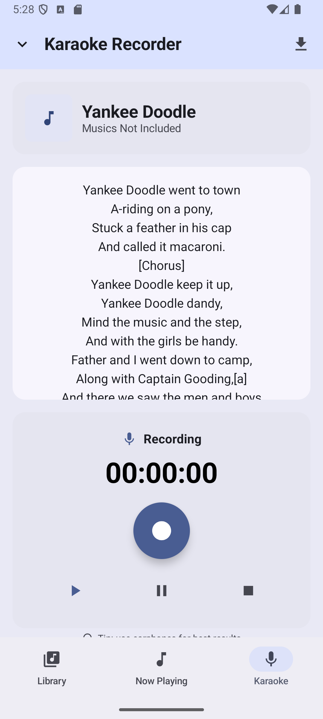 اسکرین شات 3 برنامه Vocal Remover for Karaoke