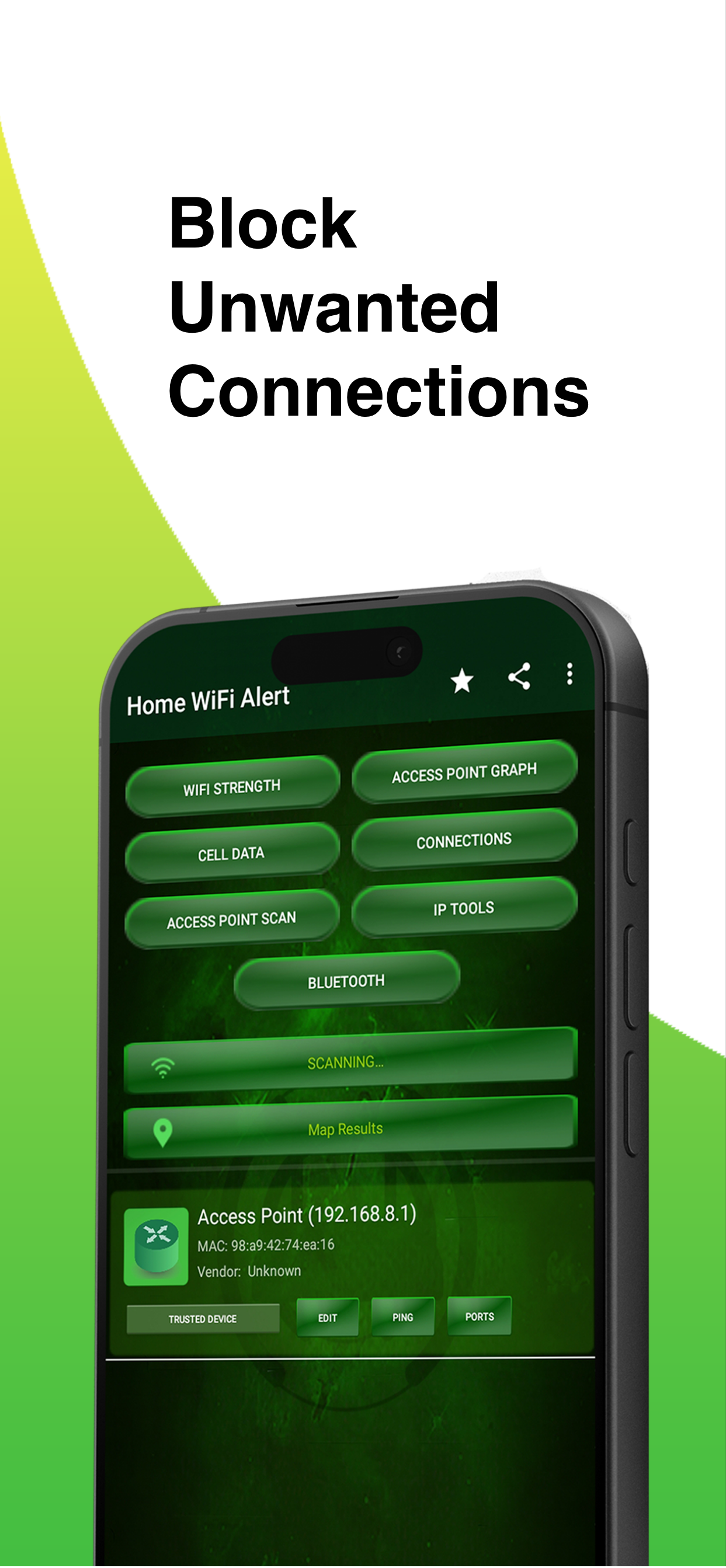 اسکرین شات 2 برنامه Home WiFi Alert