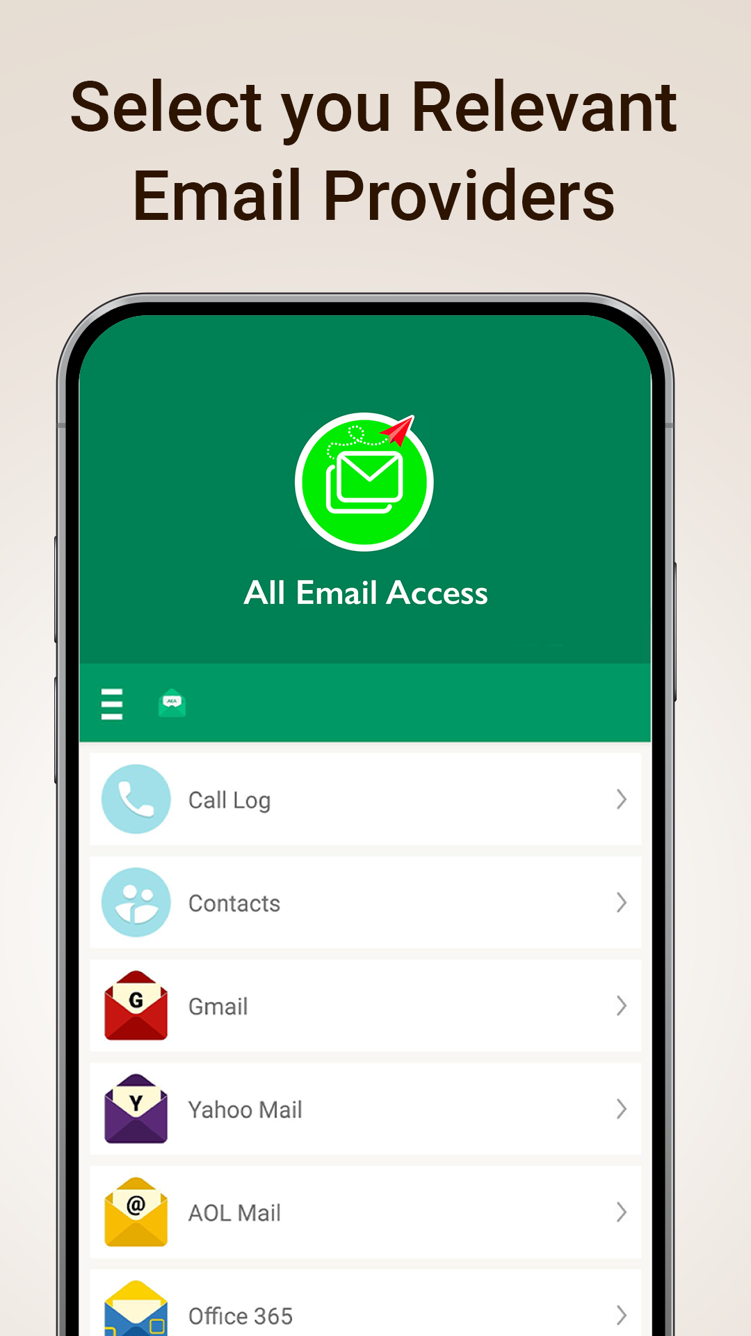 اسکرین شات 2 برنامه All Email Access: Mail Inbox