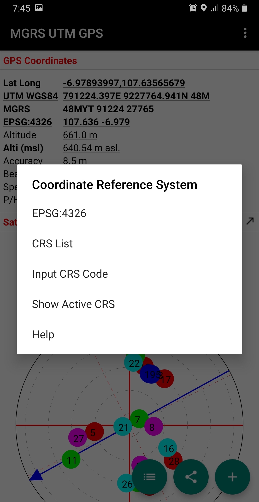 اسکرین شات 7 برنامه MGRS UTM GPS