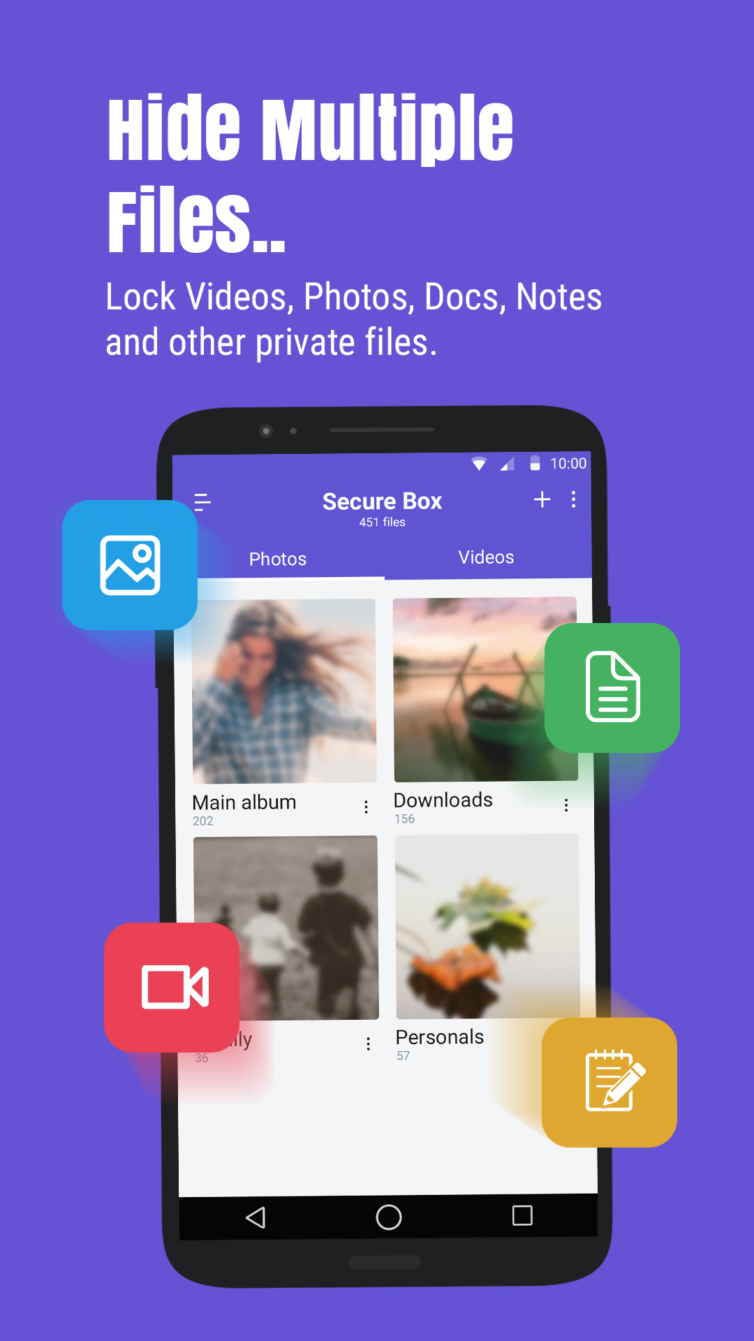 اسکرین شات 2 برنامه Photo & Video Locker - Gallery