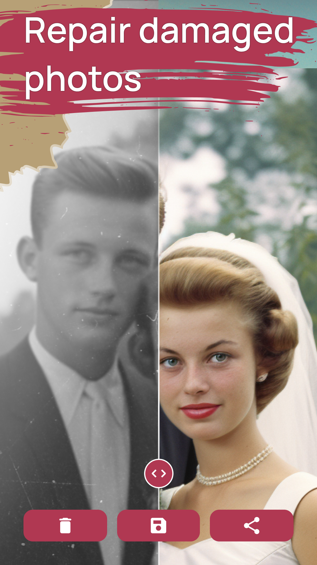 اسکرین شات 2 برنامه FixMyPics - Restore Old Photos