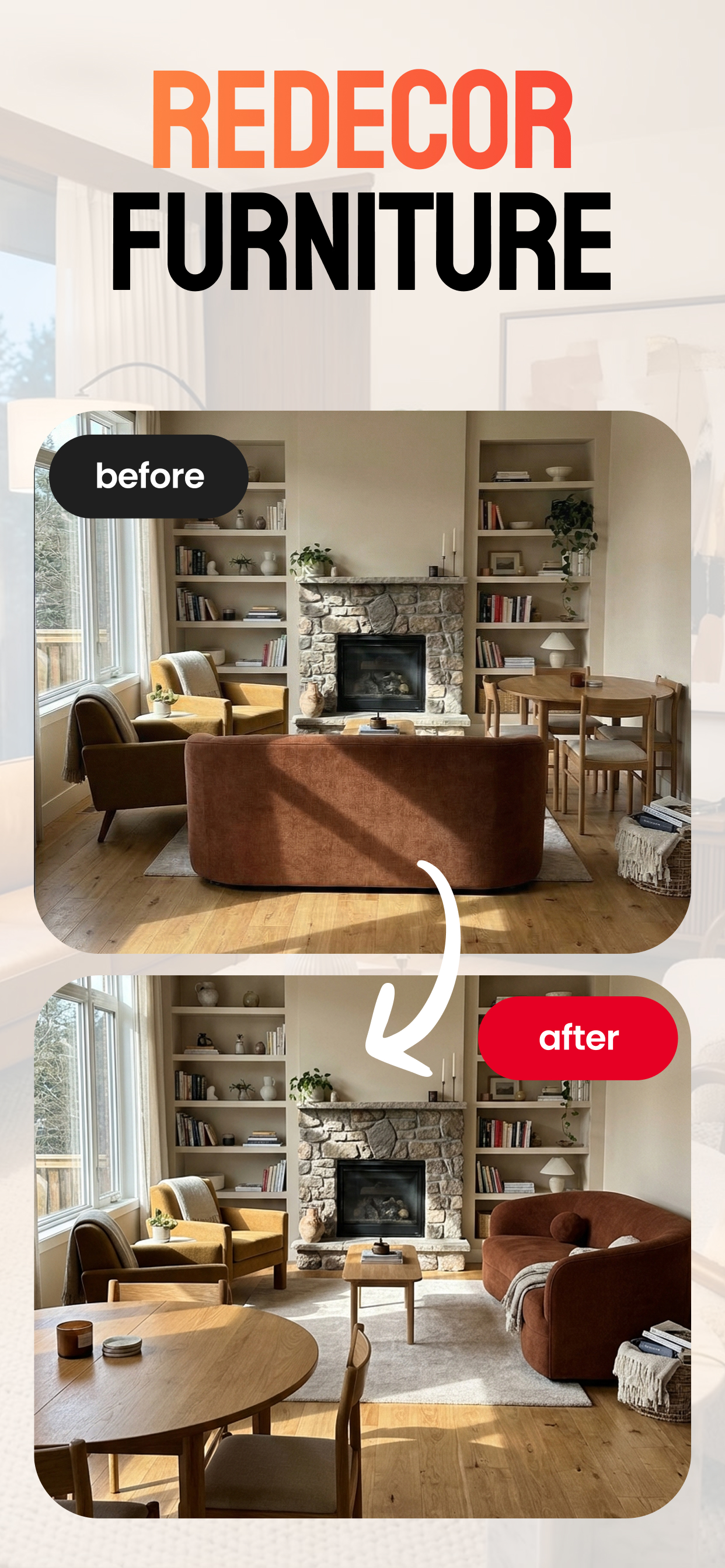 اسکرین شات 2 برنامه Home AI - AI Interior Design