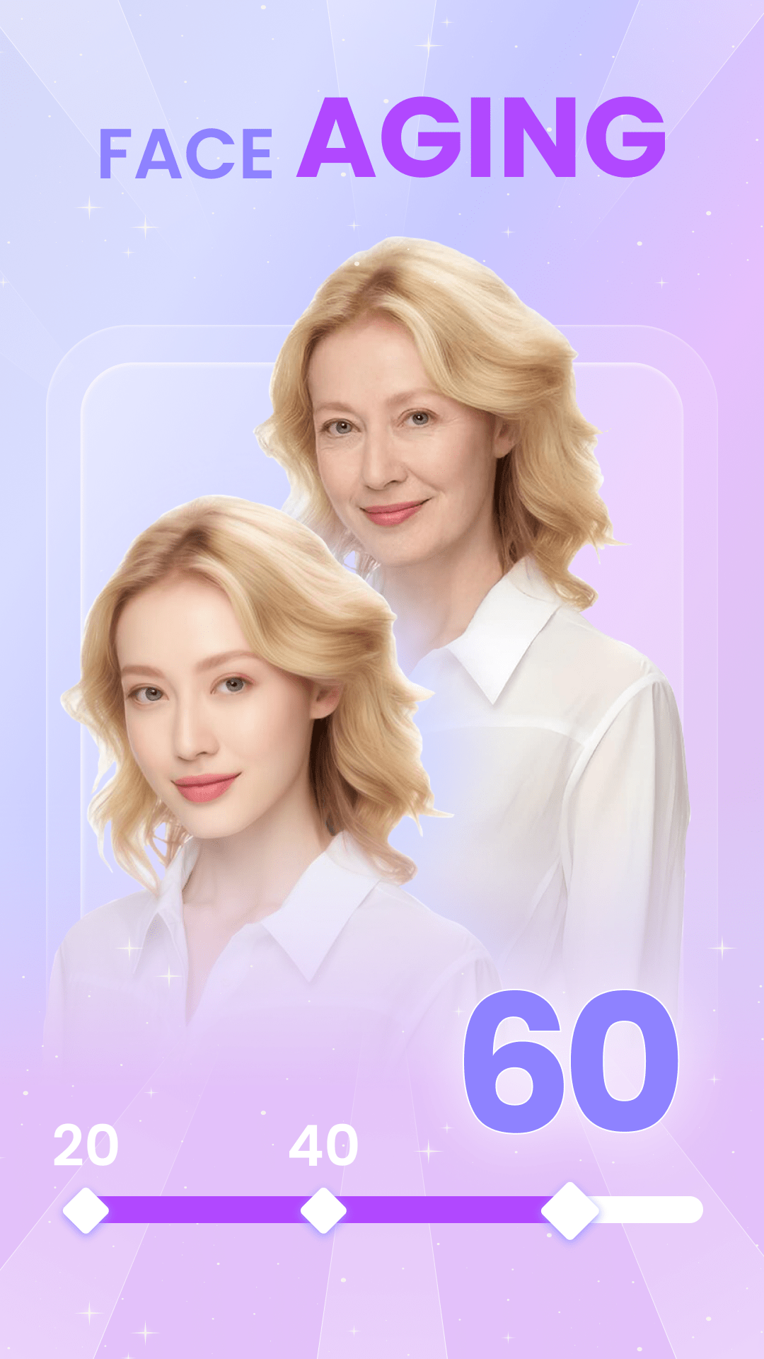 اسکرین شات 1 برنامه AI Face Aging: Face Changer