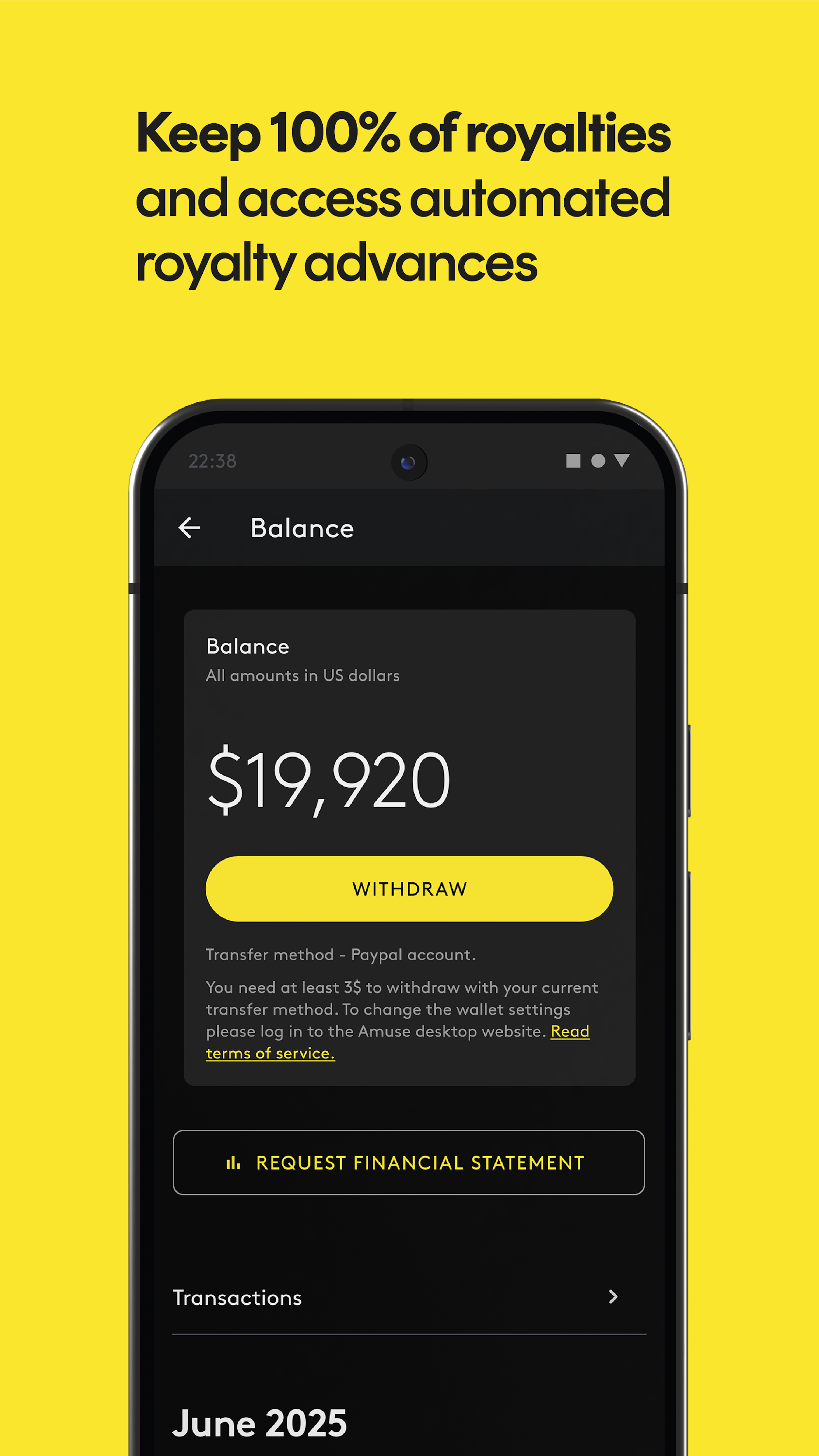 اسکرین شات 6 برنامه Amuse Music Distribution