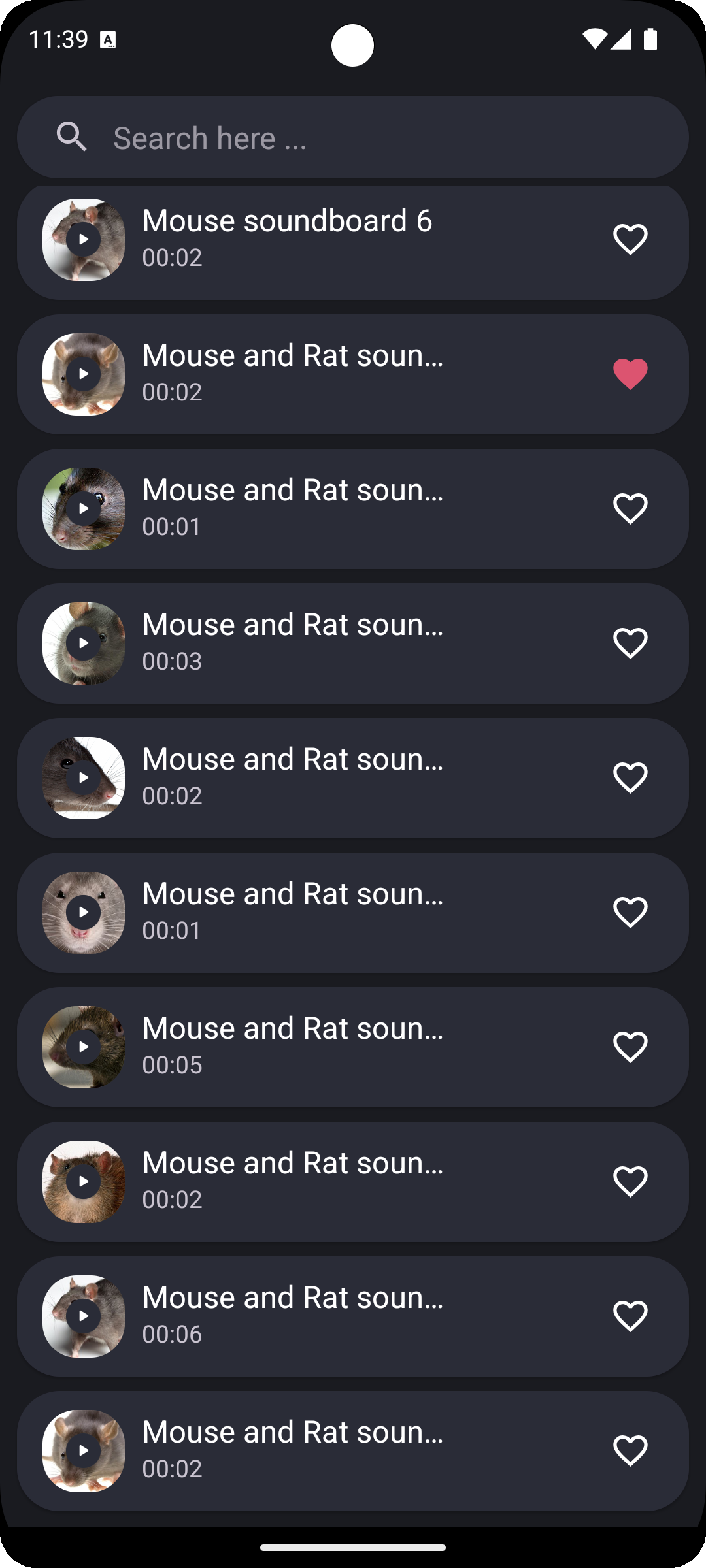 اسکرین شات 3 برنامه Mouse and Rat sounds