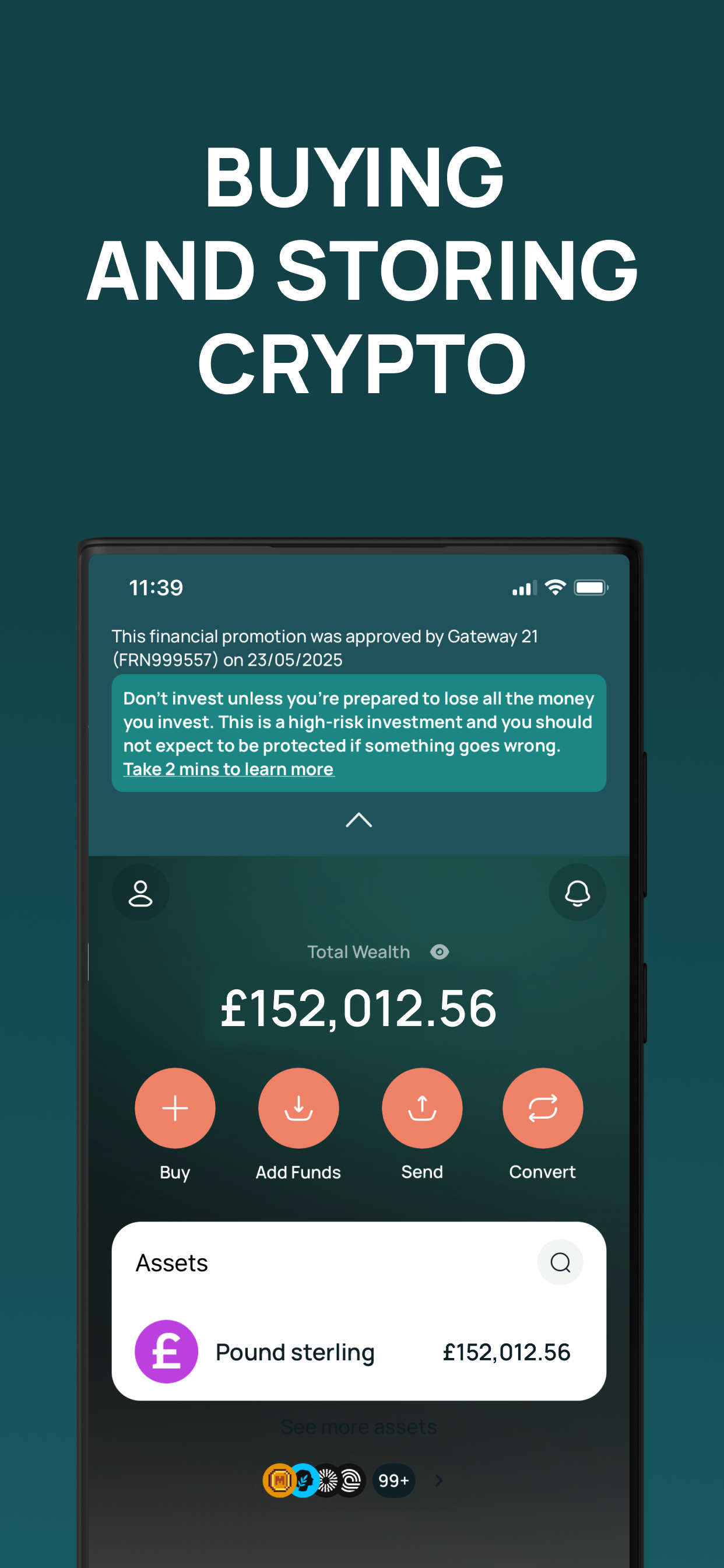 اسکرین شات 1 برنامه CEX.IO App - Crypto Wallet