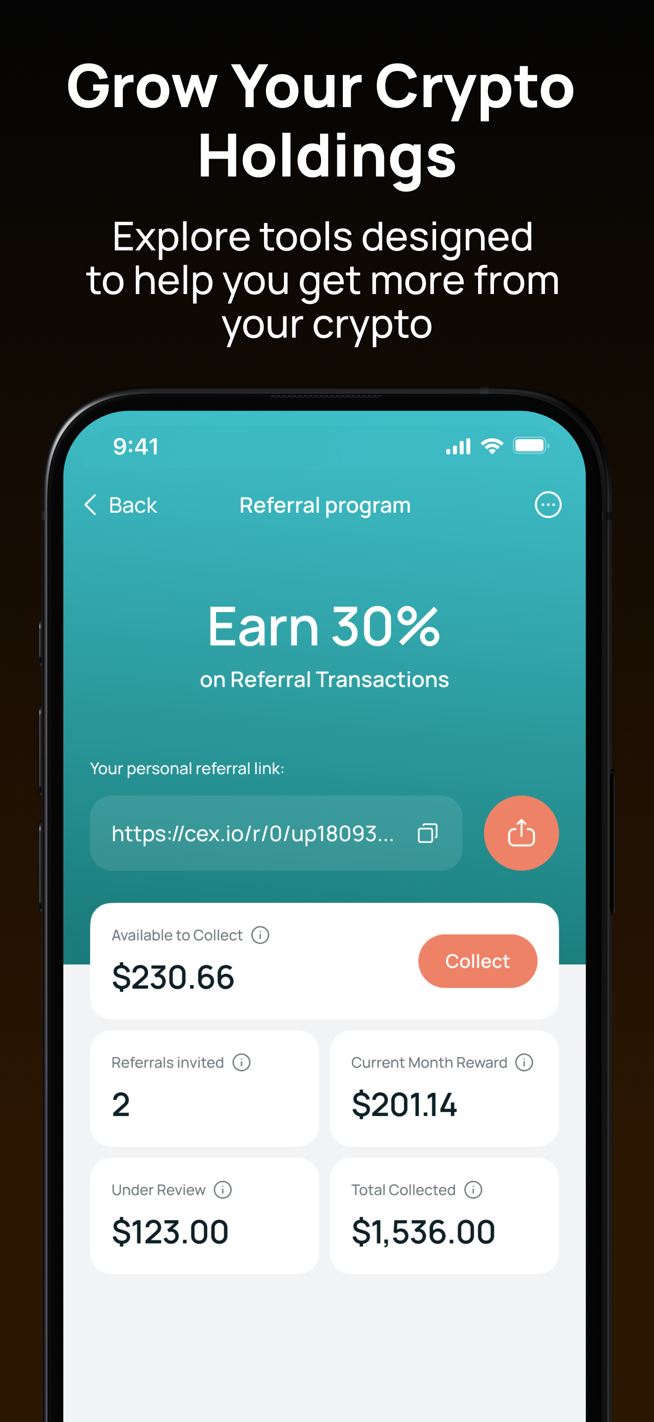 اسکرین شات 4 برنامه CEX.IO: Crypto Exchange