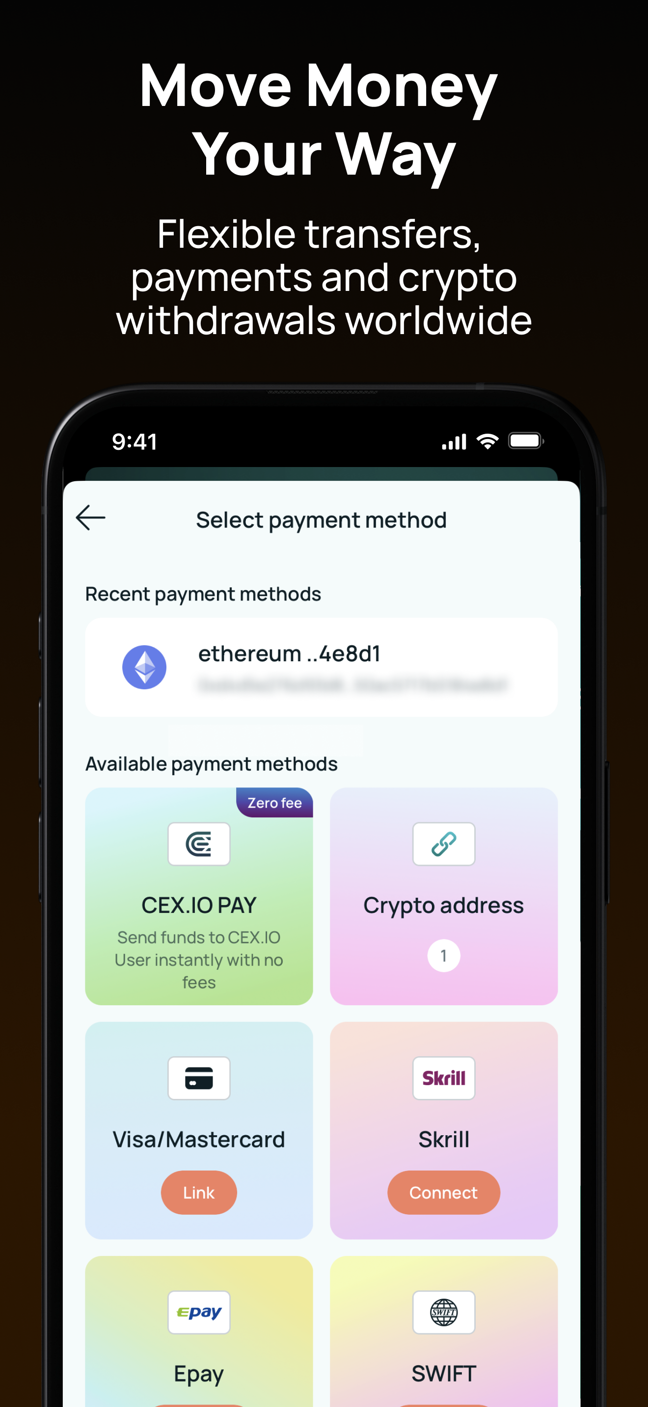 اسکرین شات 5 برنامه CEX.IO: Crypto Exchange