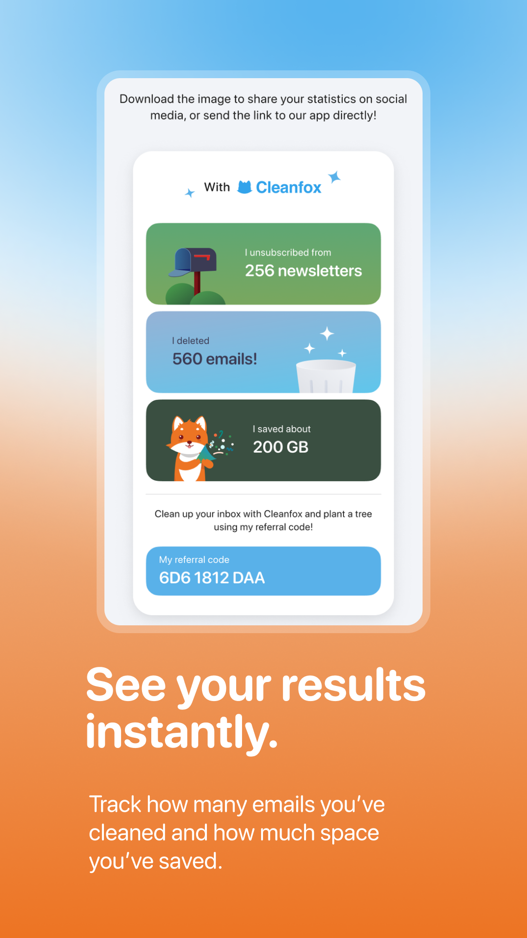 اسکرین شات 5 برنامه Cleanfox: Spam & Email Cleaner