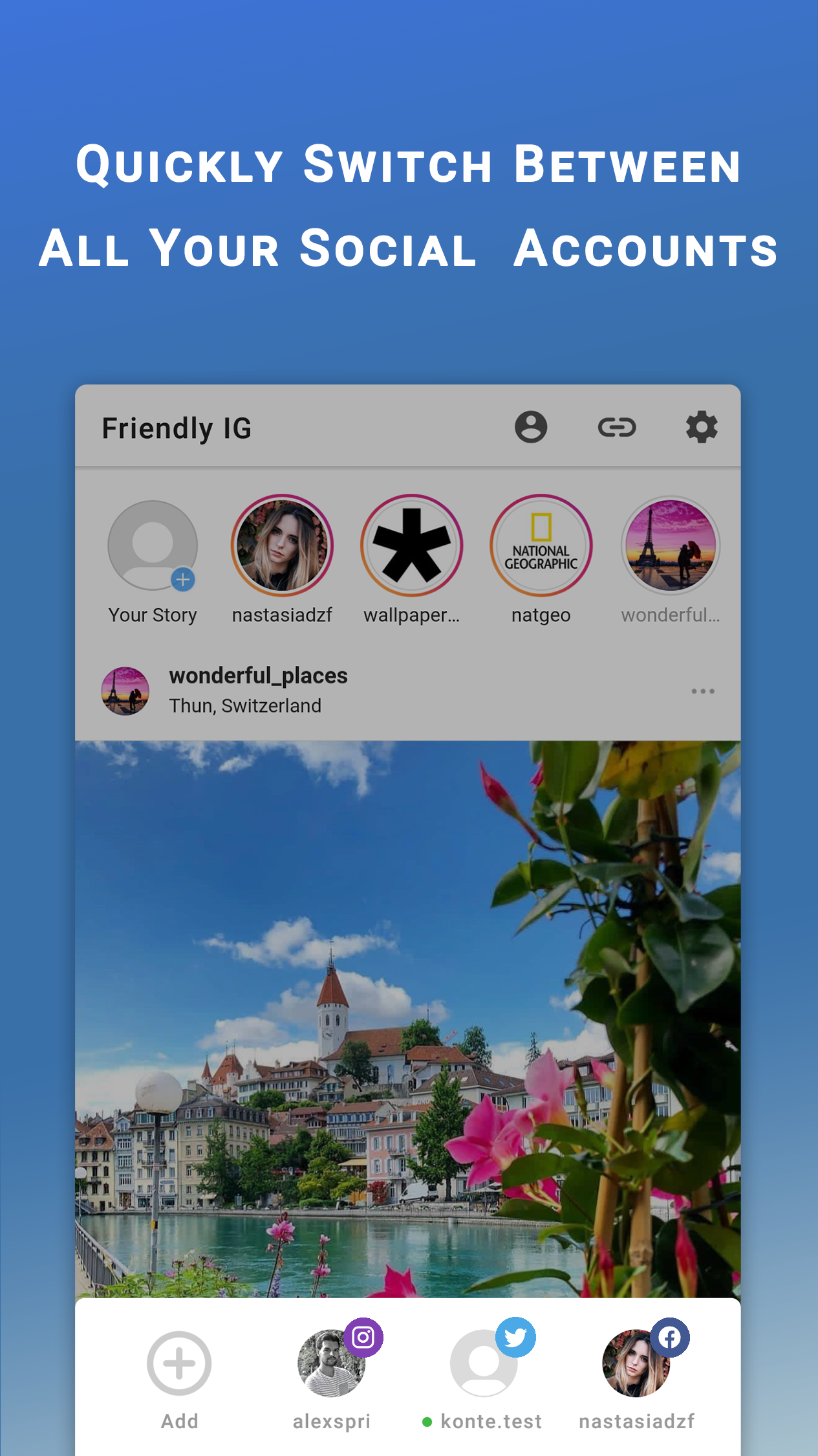 اسکرین شات 1 برنامه Friendly For Instagram