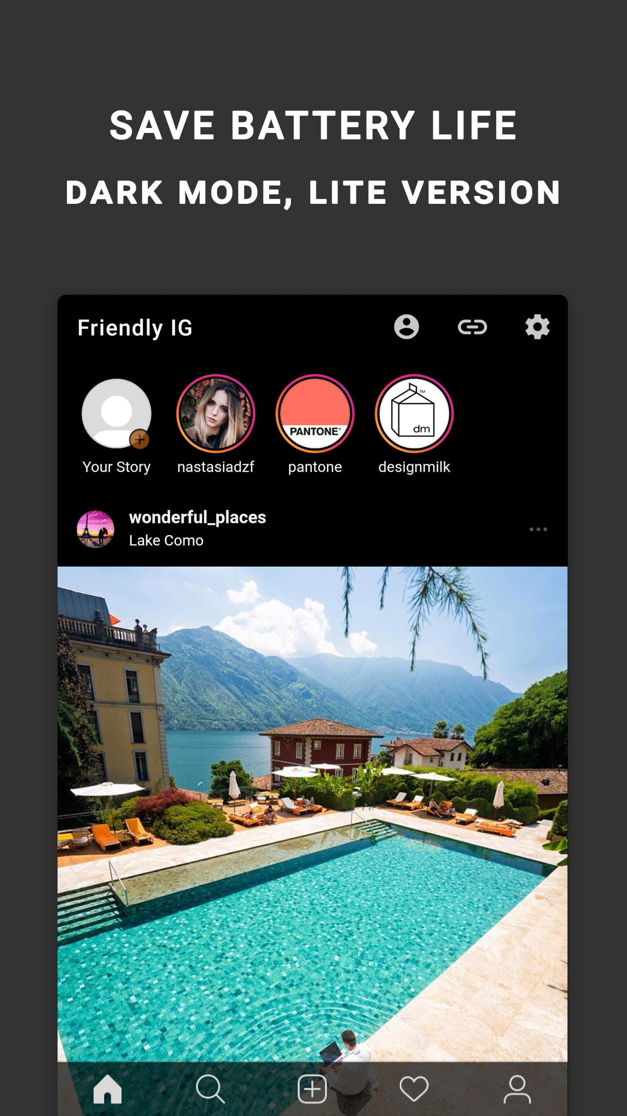 اسکرین شات 6 برنامه Friendly For Instagram