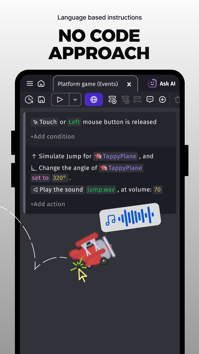 اسکرین شات 4 برنامه GDevelop - Create & Play Games