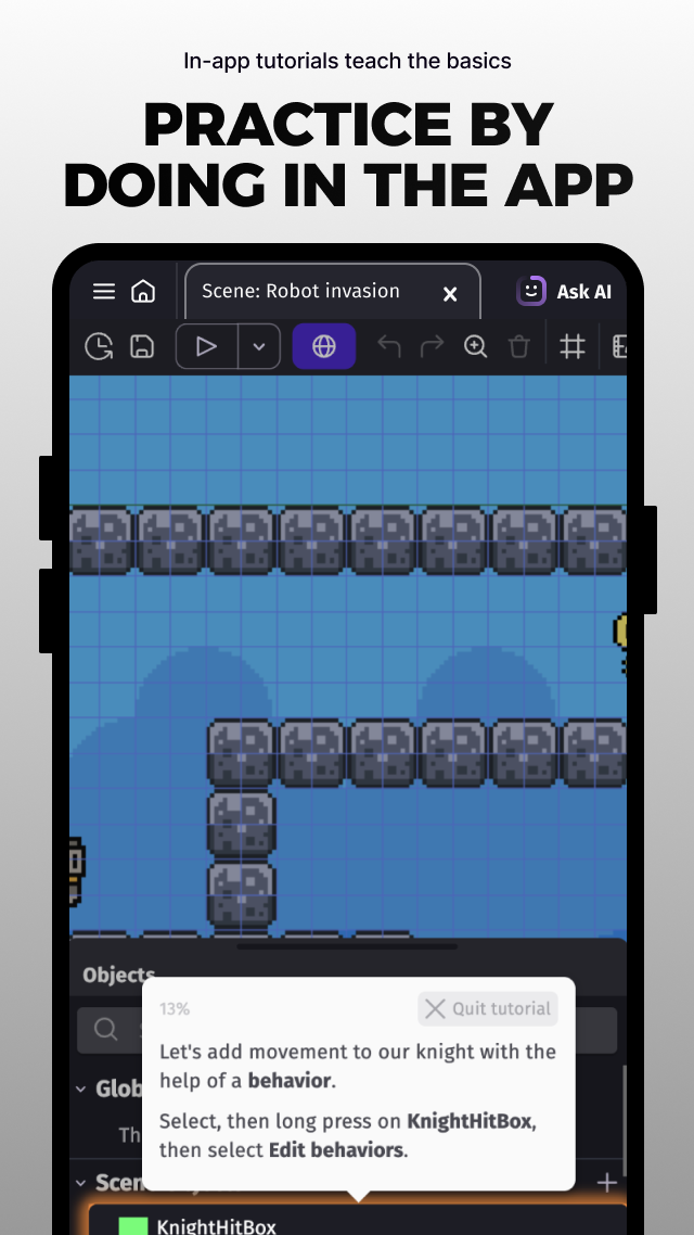 اسکرین شات 7 برنامه GDevelop - Create & Play Games