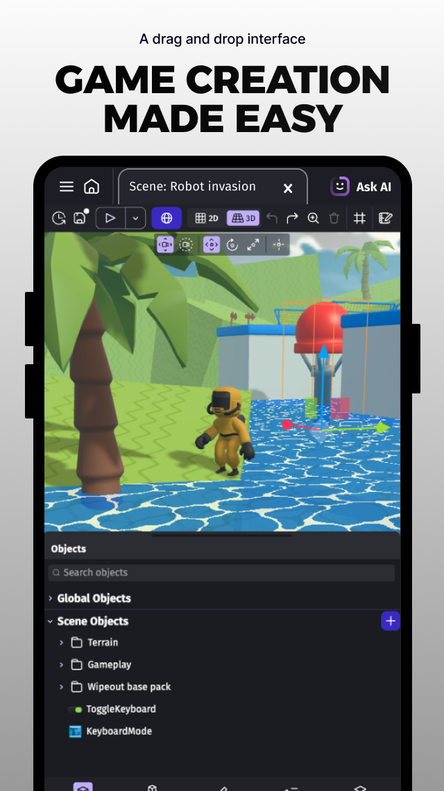 اسکرین شات 2 برنامه GDevelop - Create & Play Games