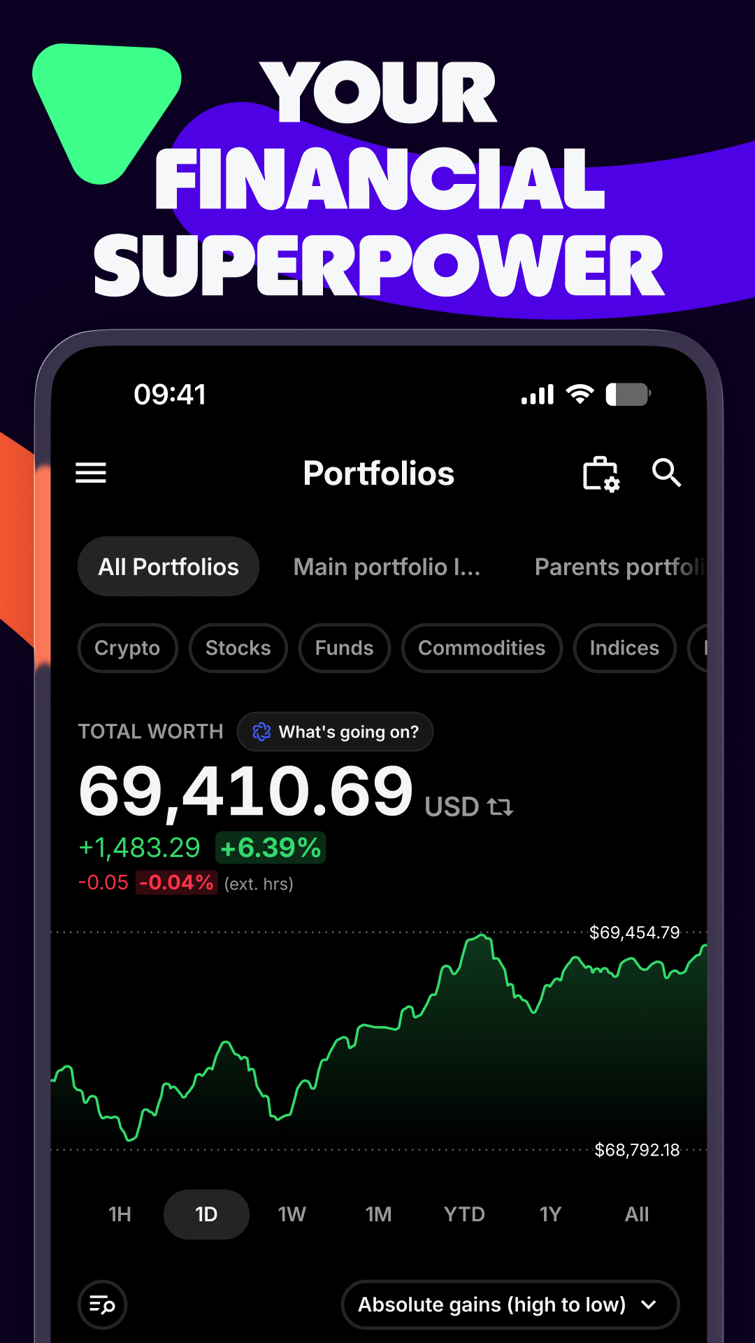 اسکرین شات 1 برنامه Delta by eToro