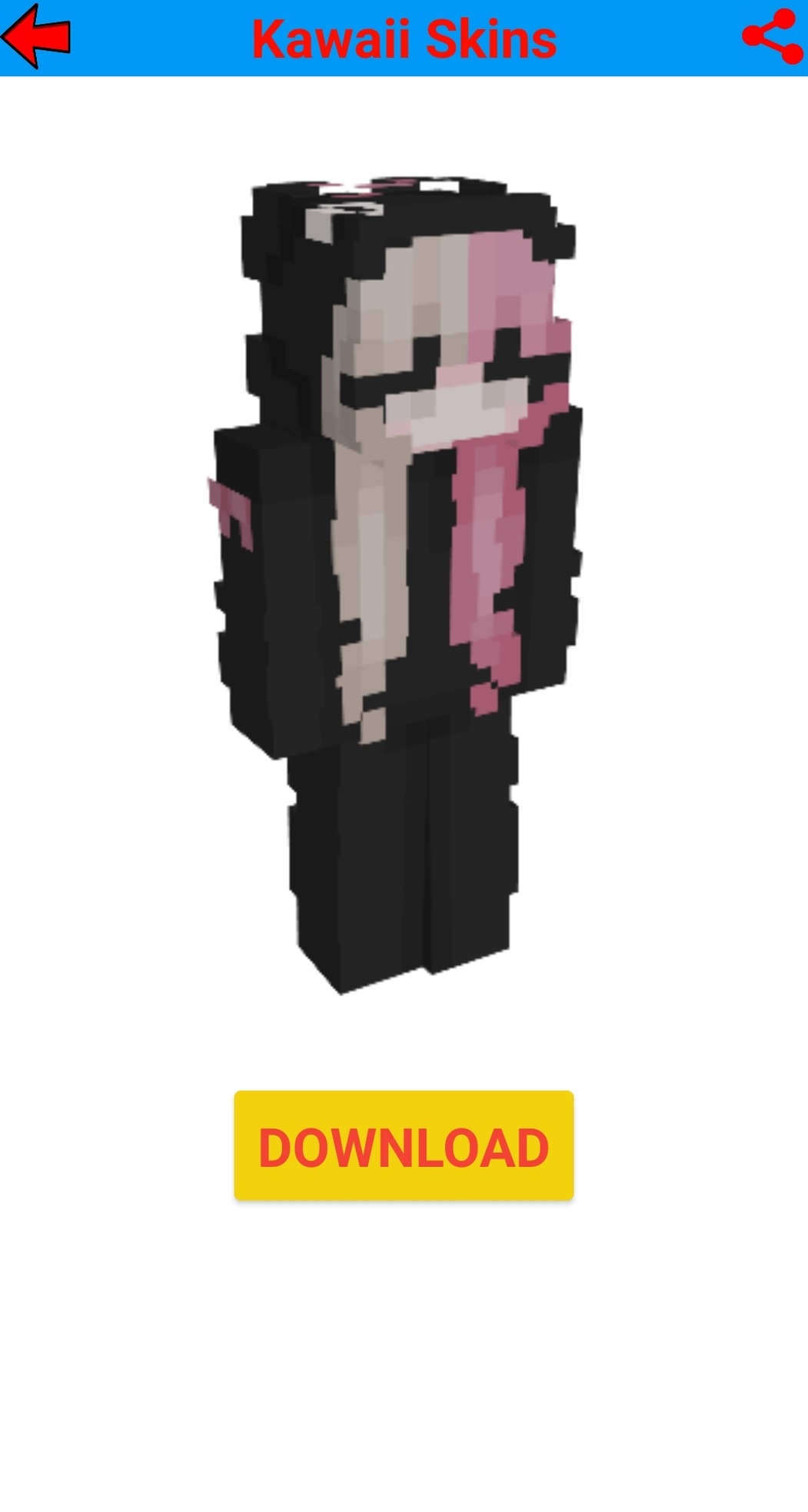 اسکرین شات 4 برنامه Kawaii skins for minecraft