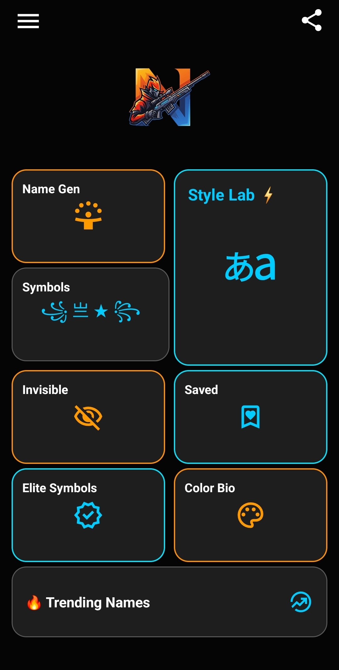 اسکرین شات 2 برنامه Pro Name Style: Elite Symbols