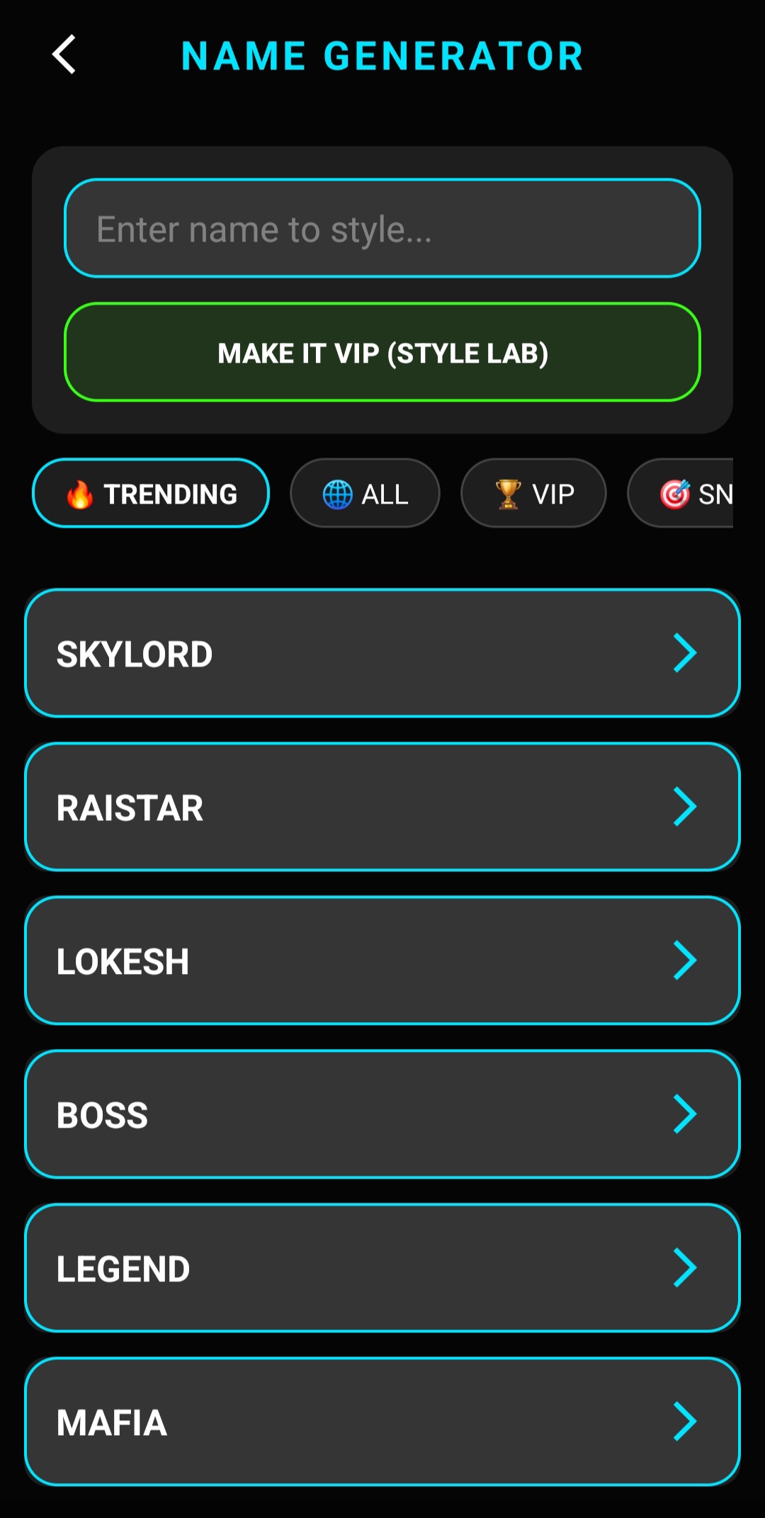 اسکرین شات 4 برنامه Pro Name Style: Elite Symbols