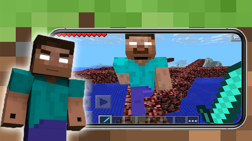 اسکرین شات 3 بازی Herobrine Mod For Minecraft PE