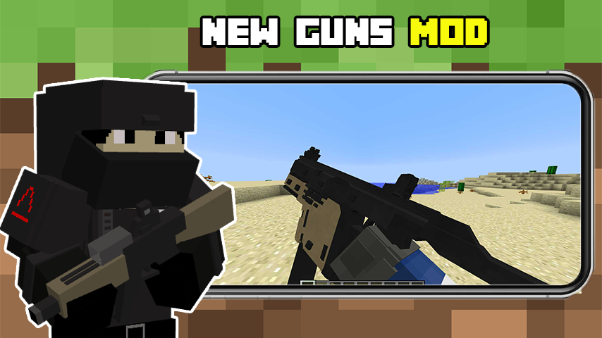 اسکرین شات 1 بازی Guns For Minecraft Pe: Mod