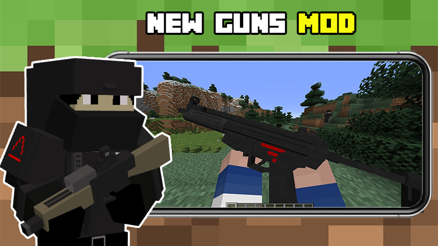اسکرین شات 2 بازی Guns For Minecraft Pe: Mod