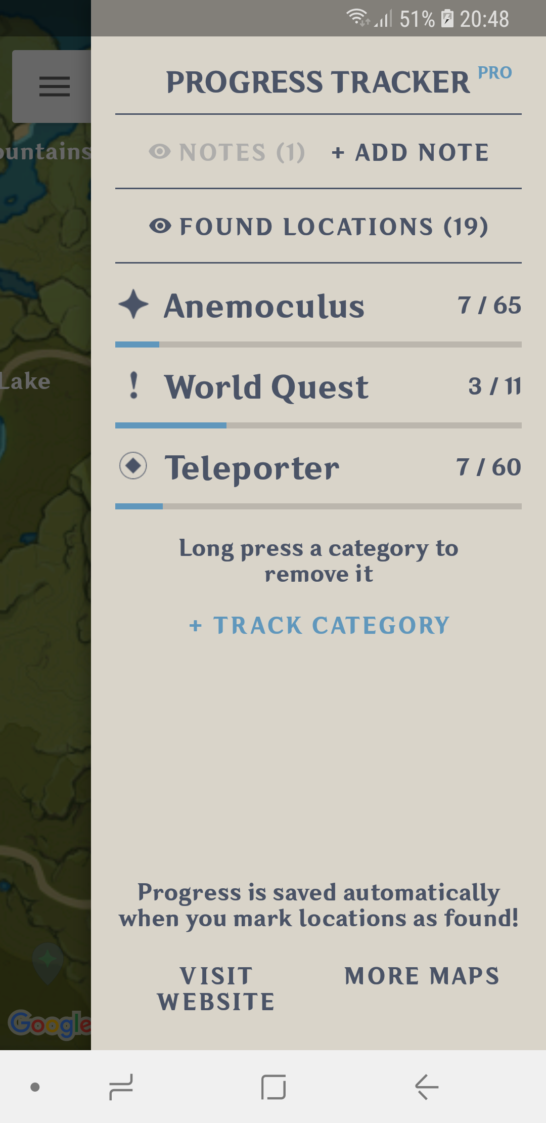 اسکرین شات 4 برنامه MapGenie: Genshin Impact Map