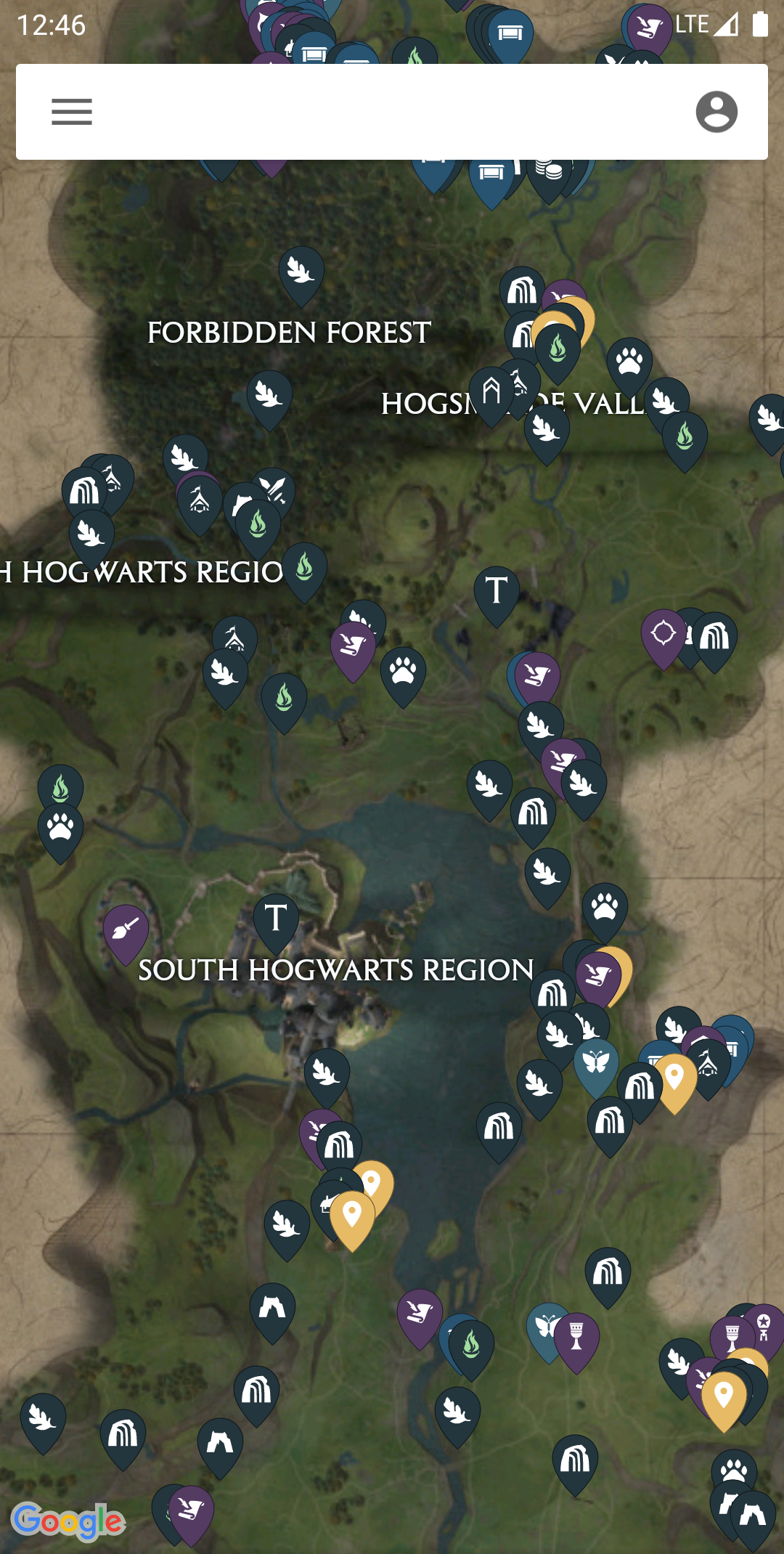 اسکرین شات 1 برنامه MapGenie: Hogwarts Legacy Map