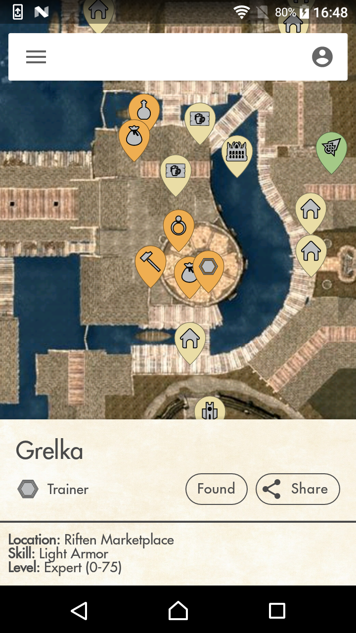 اسکرین شات 6 برنامه MapGenie: Skyrim Map