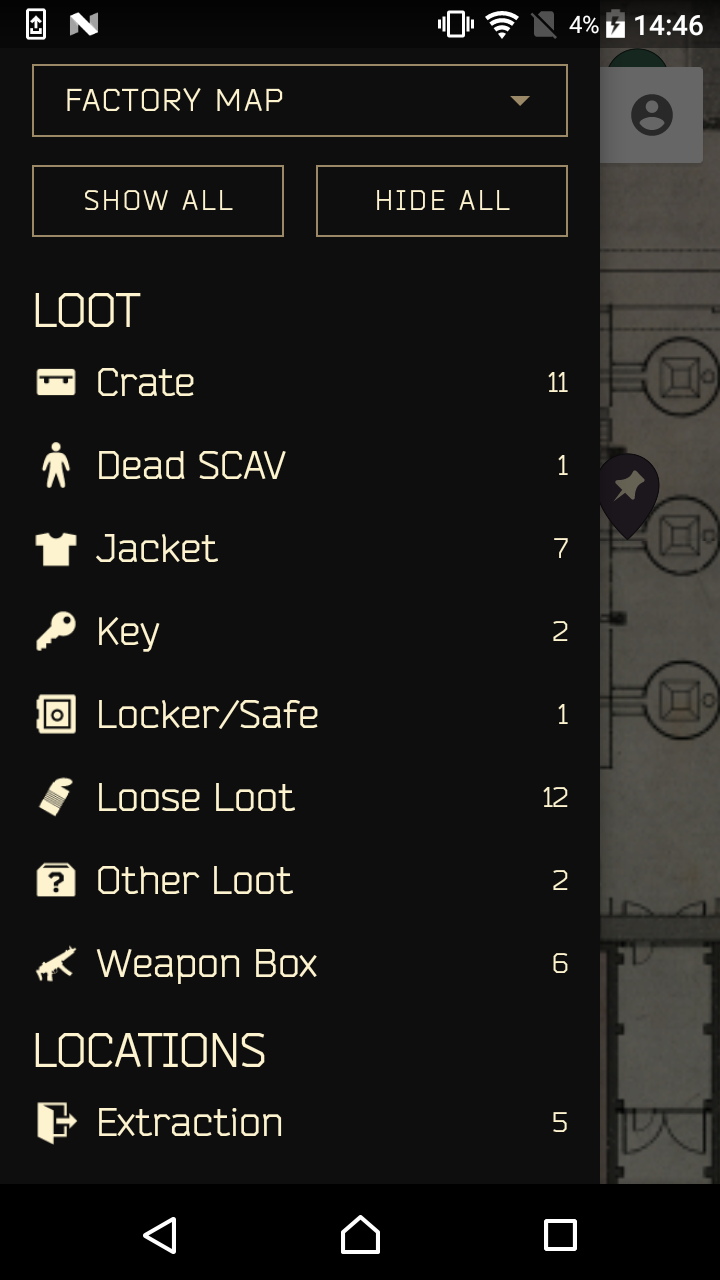 اسکرین شات 3 برنامه MapGenie: Escape From Tarkov M