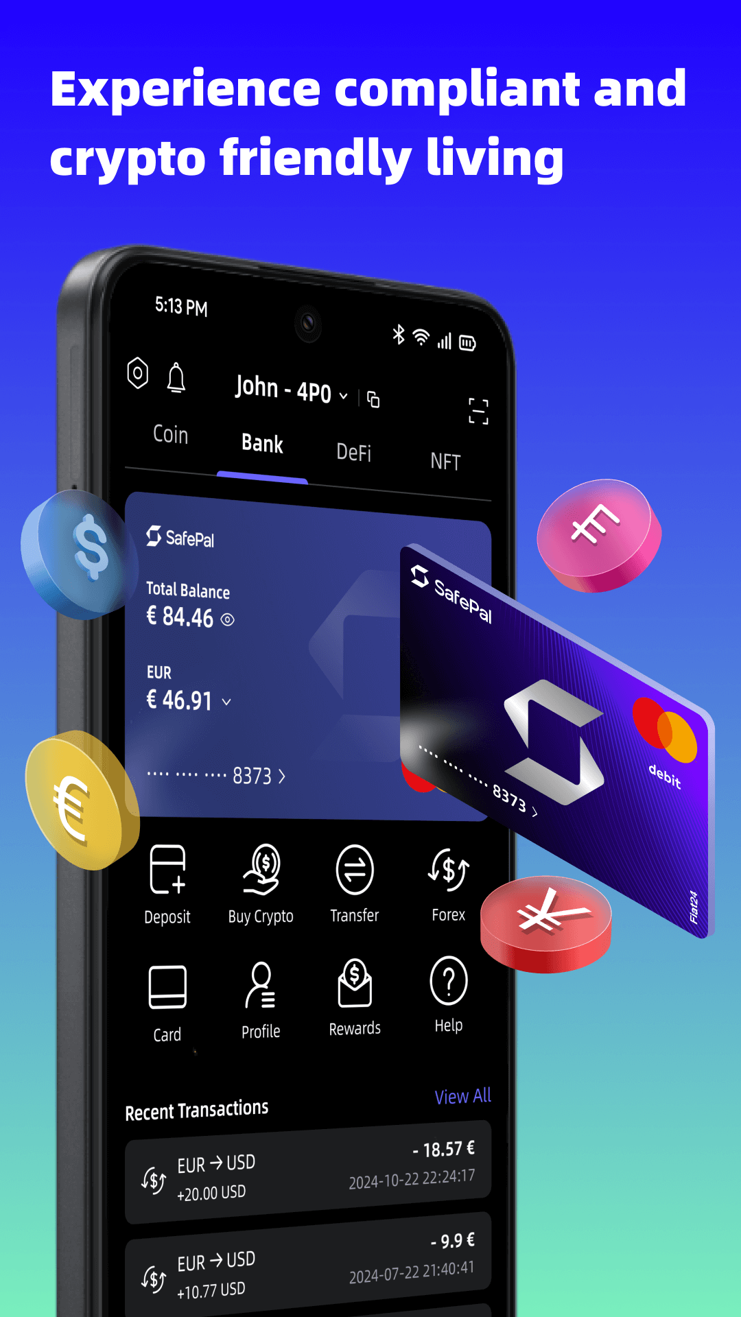 اسکرین شات 3 برنامه SafePal: Crypto Wallet BTC NFT