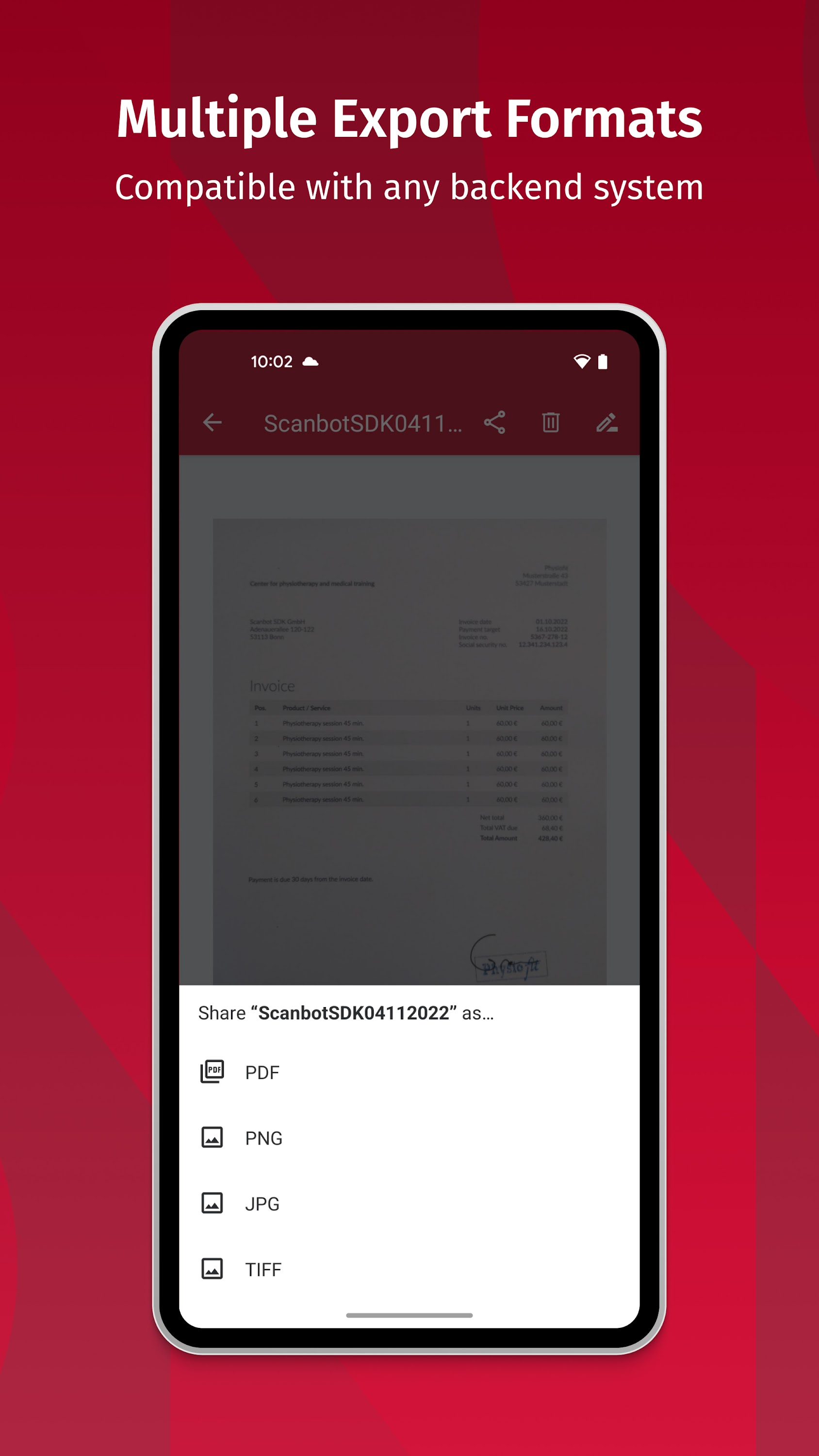 اسکرین شات 4 برنامه Scanbot SDK: Document Scanning