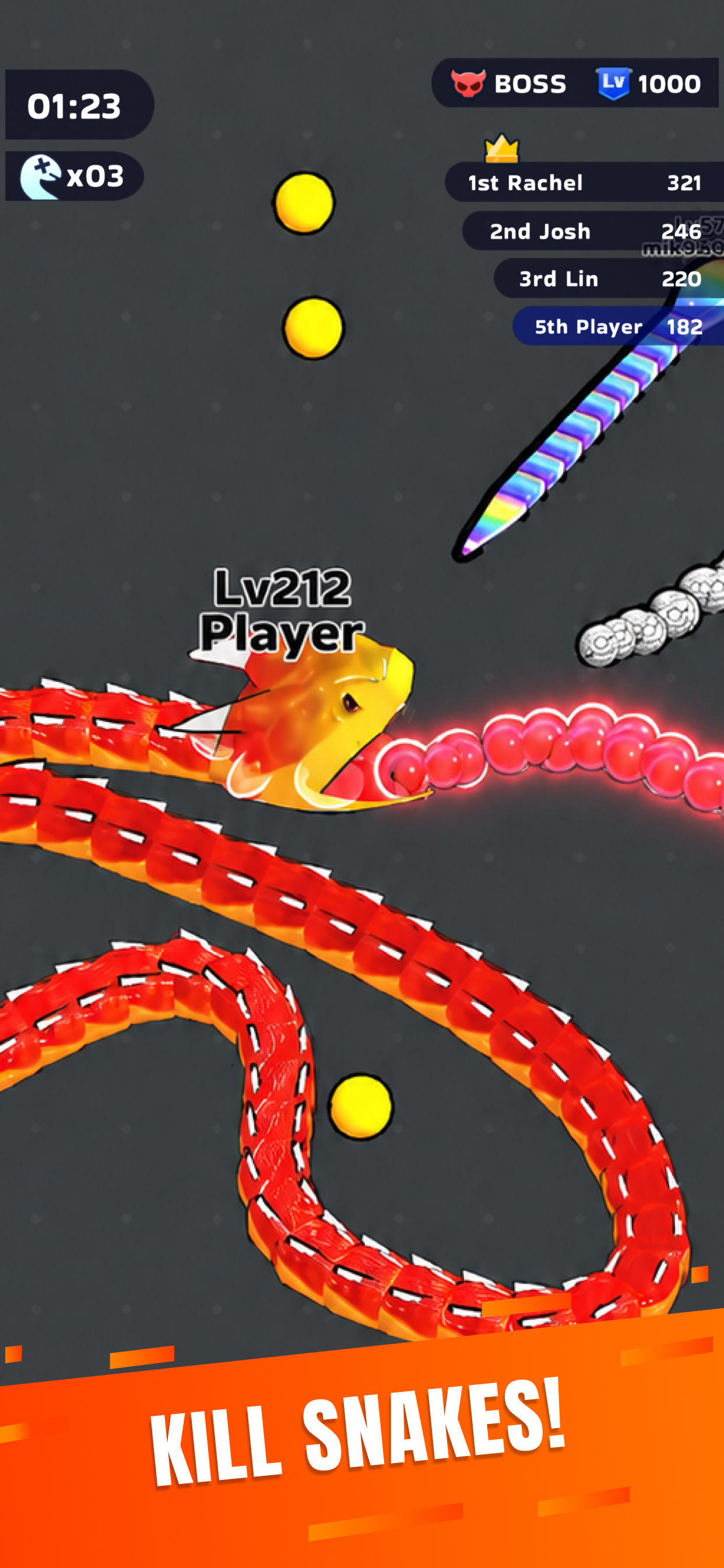 اسکرین شات 5 بازی Snake Clash!