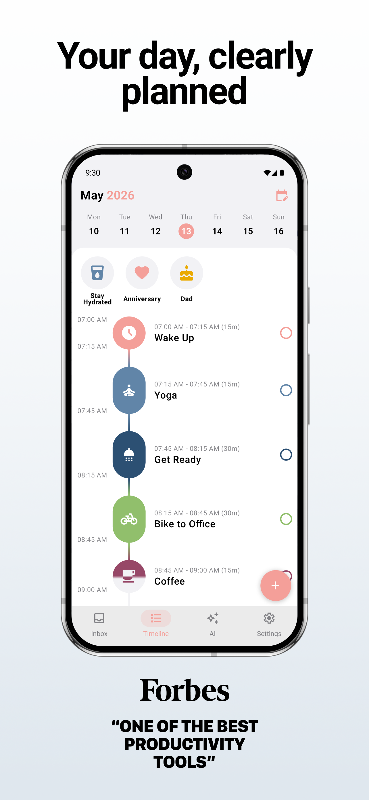 اسکرین شات 1 برنامه Structured - Daily Planner