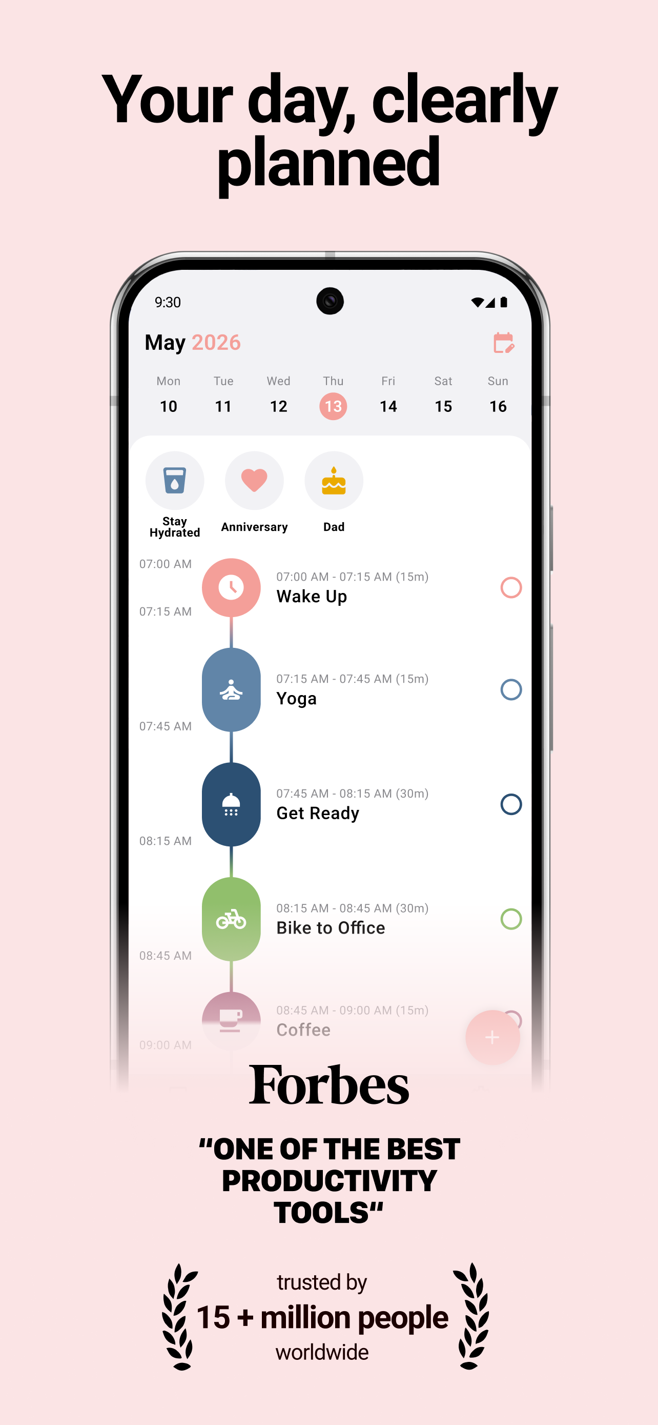 اسکرین شات 1 برنامه Structured - Daily Planner