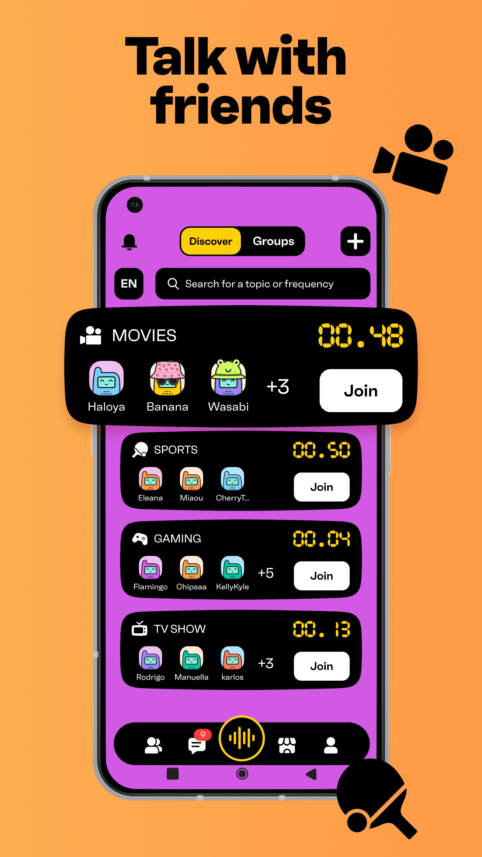 اسکرین شات 2 برنامه Walkie Talkie - All Talk App