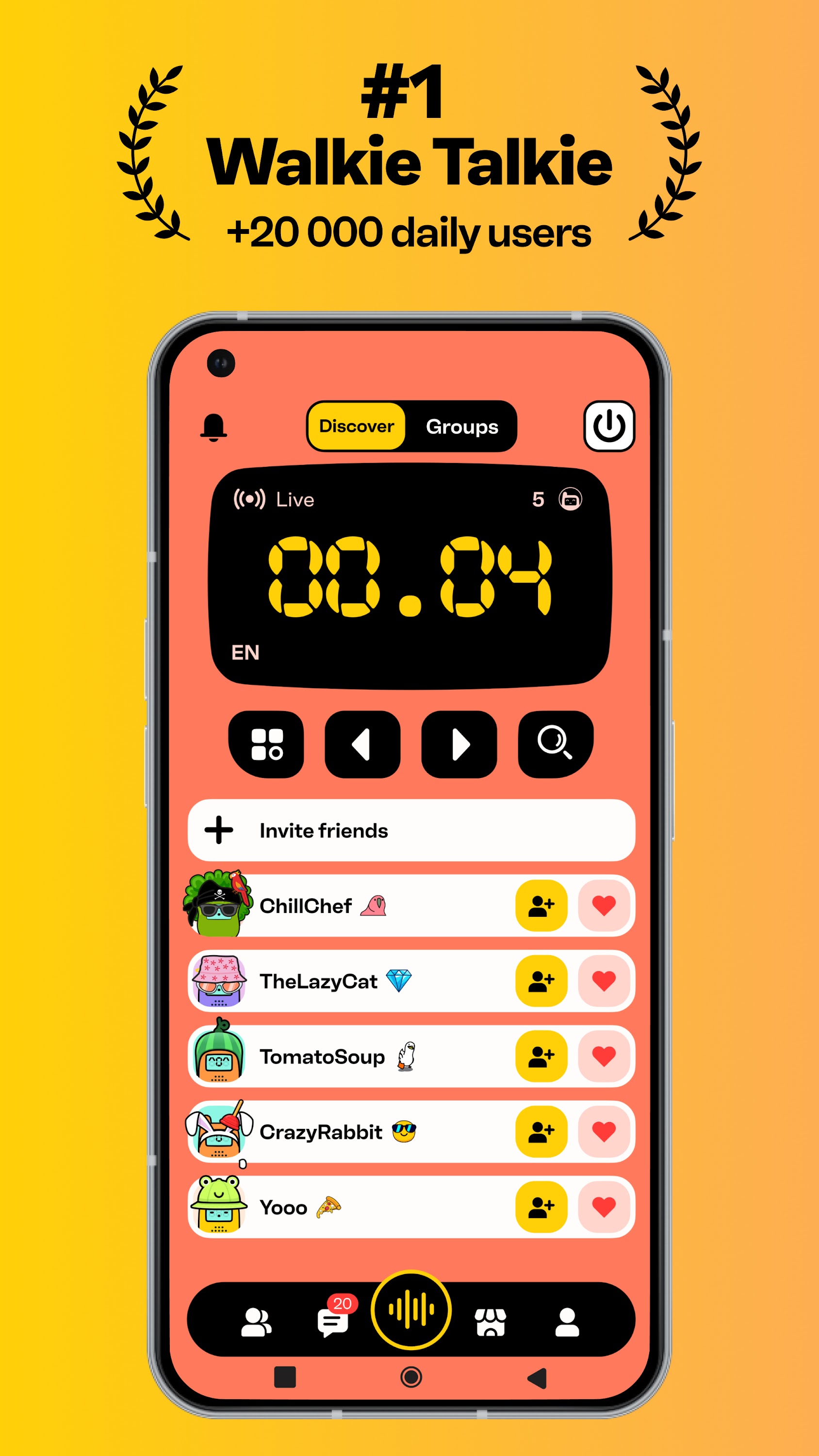 اسکرین شات 1 برنامه Walkie Talkie - All Talk App