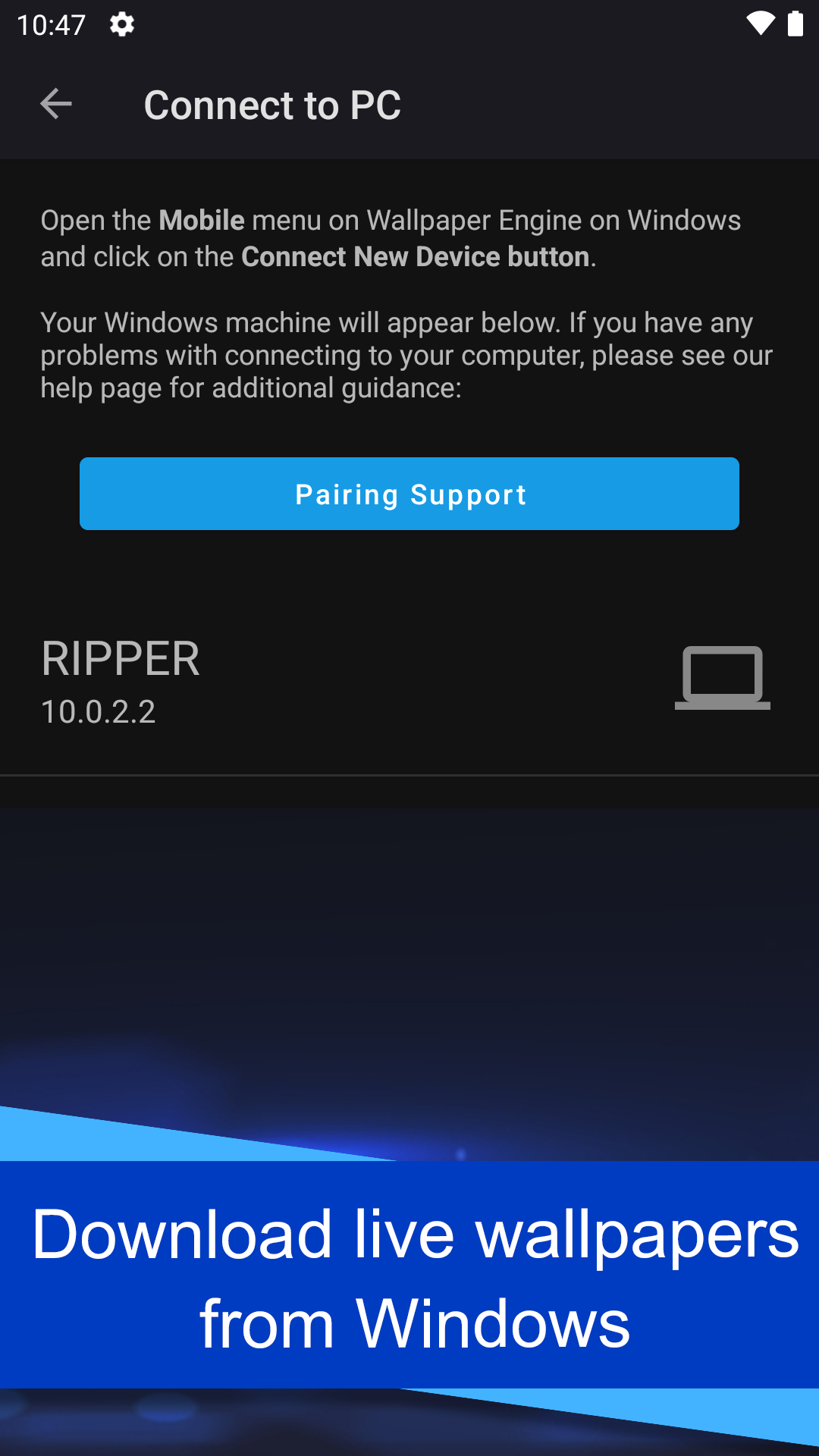 اسکرین شات 2 برنامه Wallpaper Engine