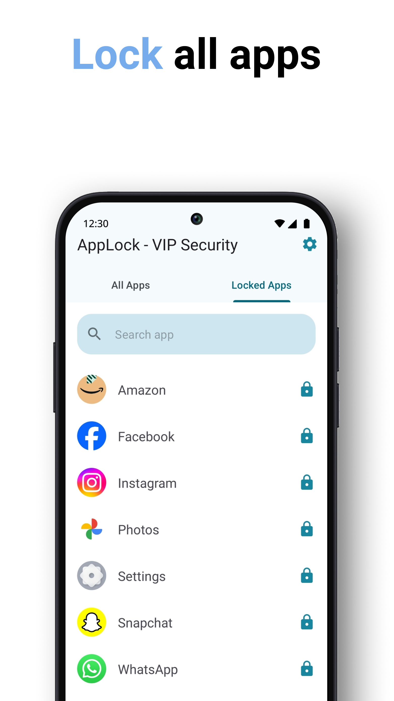 اسکرین شات 1 برنامه App Lock - AppLock VIP