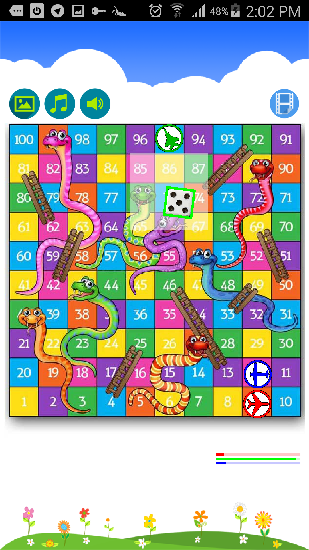 اسکرین شات 5 بازی Snakes and Ladders