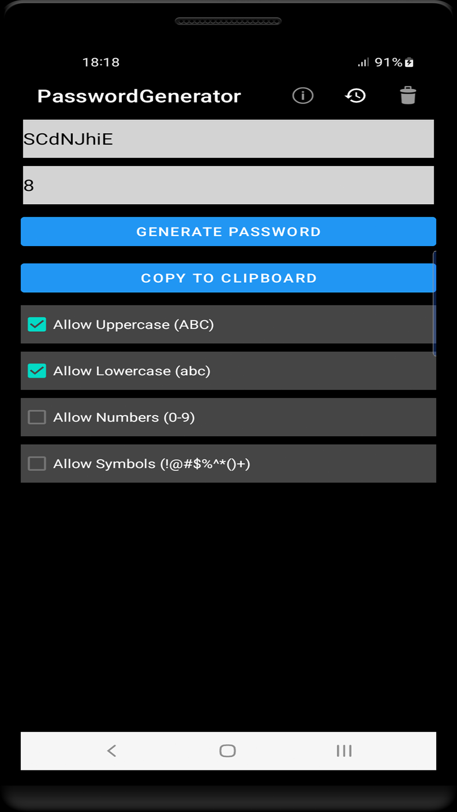 اسکرین شات 1 برنامه تولید کننده رمز عبور